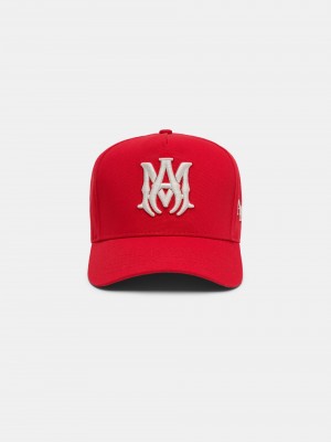 Amiri Ma Staggered Full Canvas Hat Şapkalar Erkek Kırmızı | LTH520698
