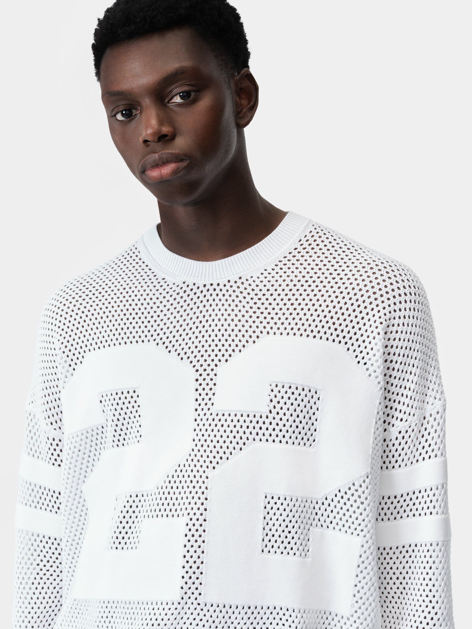 Amiri 22 Crew Triko Erkek Beyaz | ZQN897215