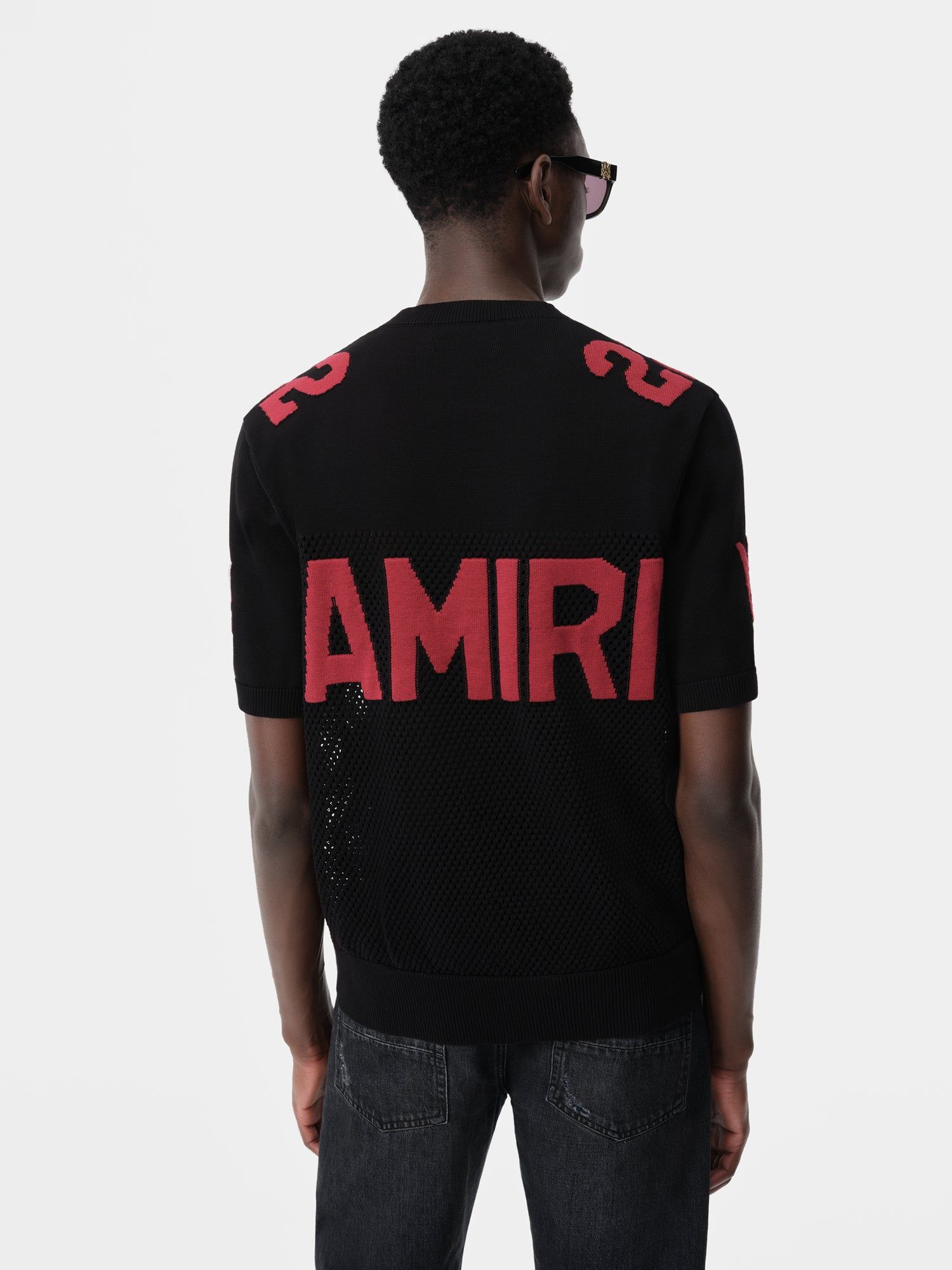 Amiri 22 Tee Triko Erkek Siyah Kırmızı | LMR791024