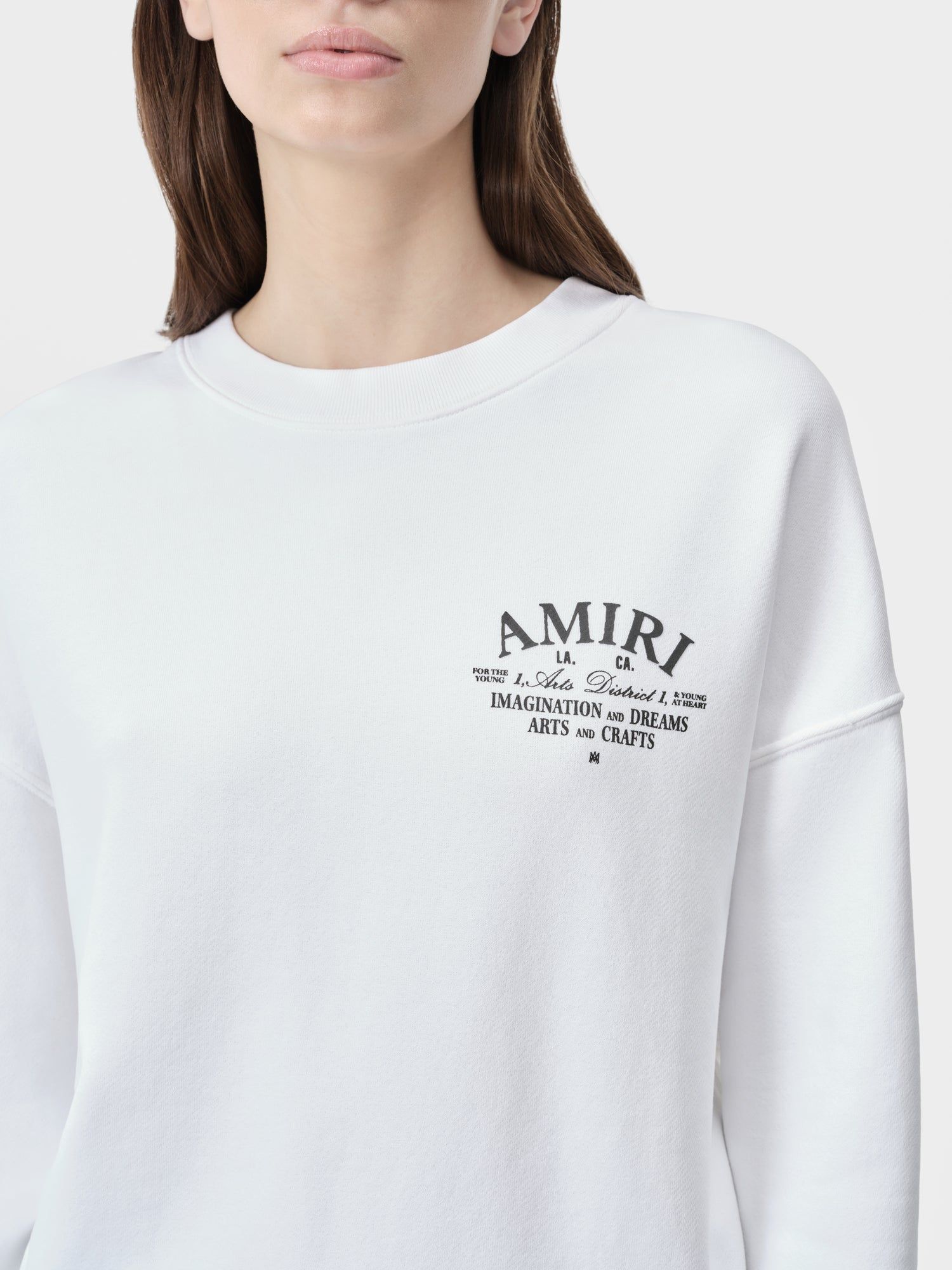 Amiri Arts District Crew Tişörtü Kadın Beyaz | ZYO271094