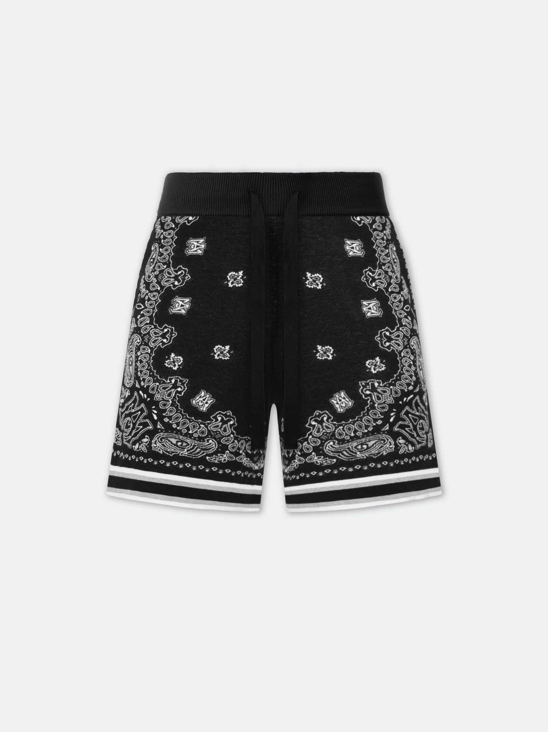 Amiri Bandana Short Triko Erkek Siyah | DTF692481