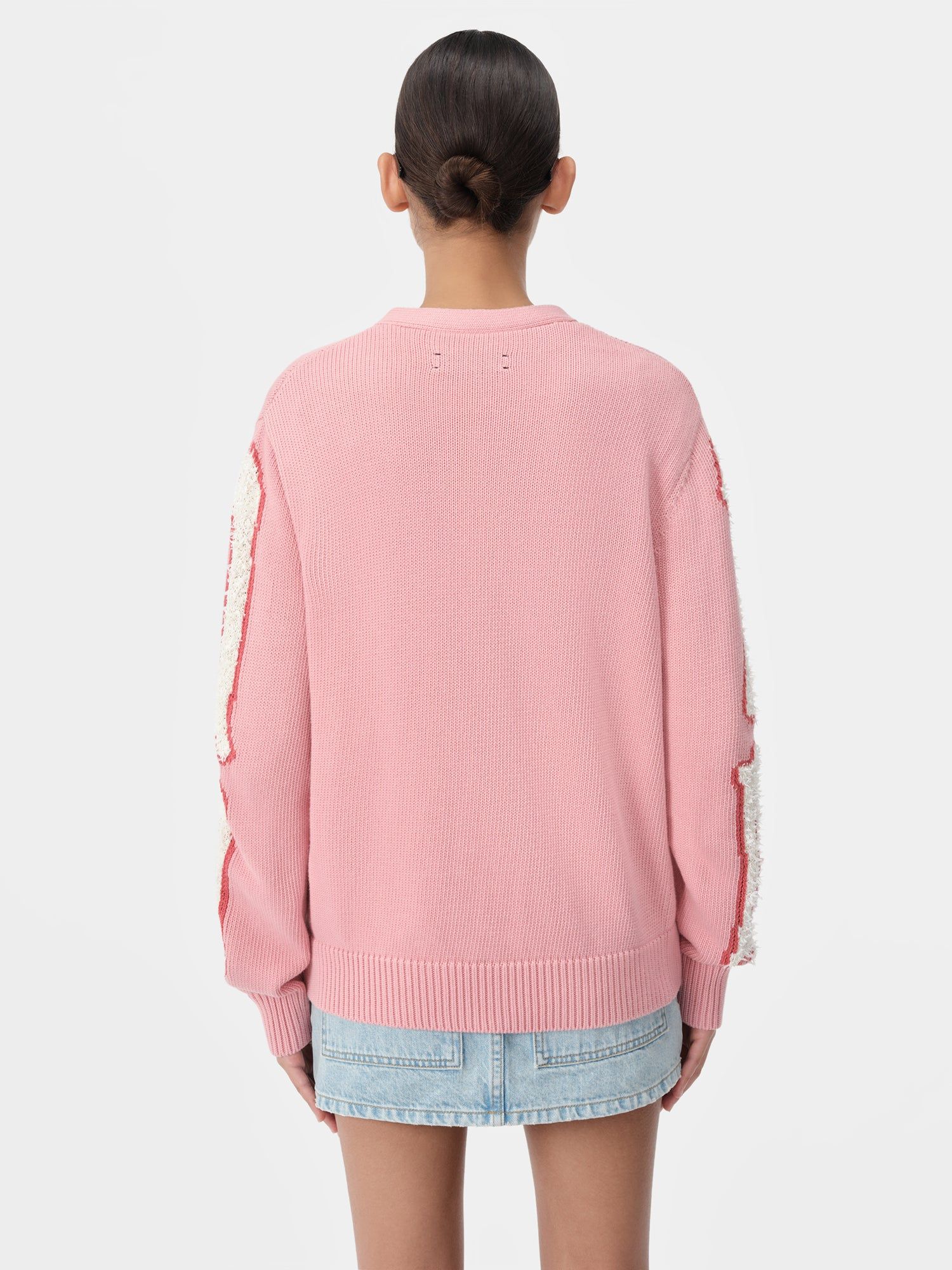 Amiri Bones Cardigan Triko Kadın Pembe | GXH135460