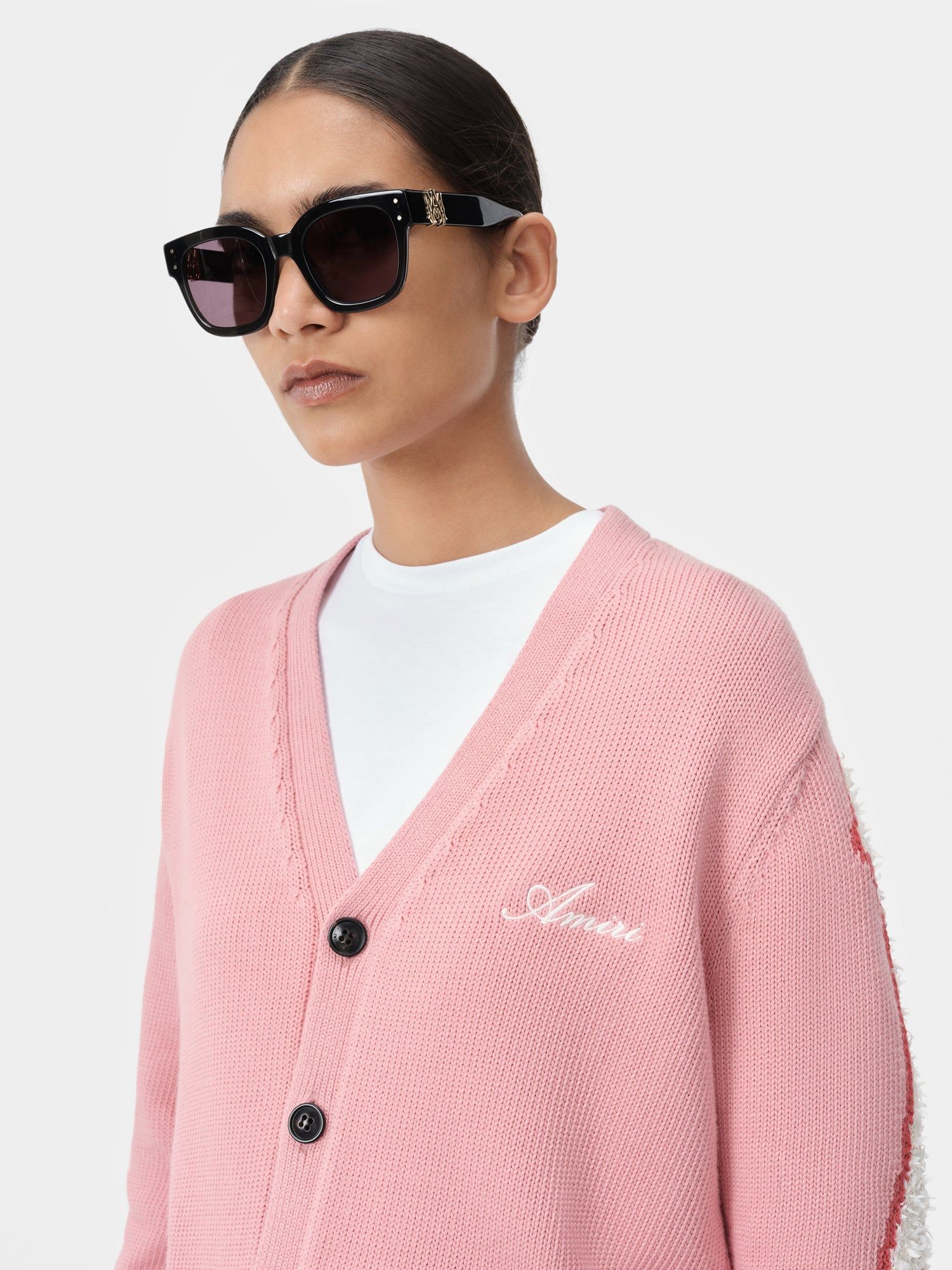 Amiri Bones Cardigan Triko Kadın Pembe | GXH135460