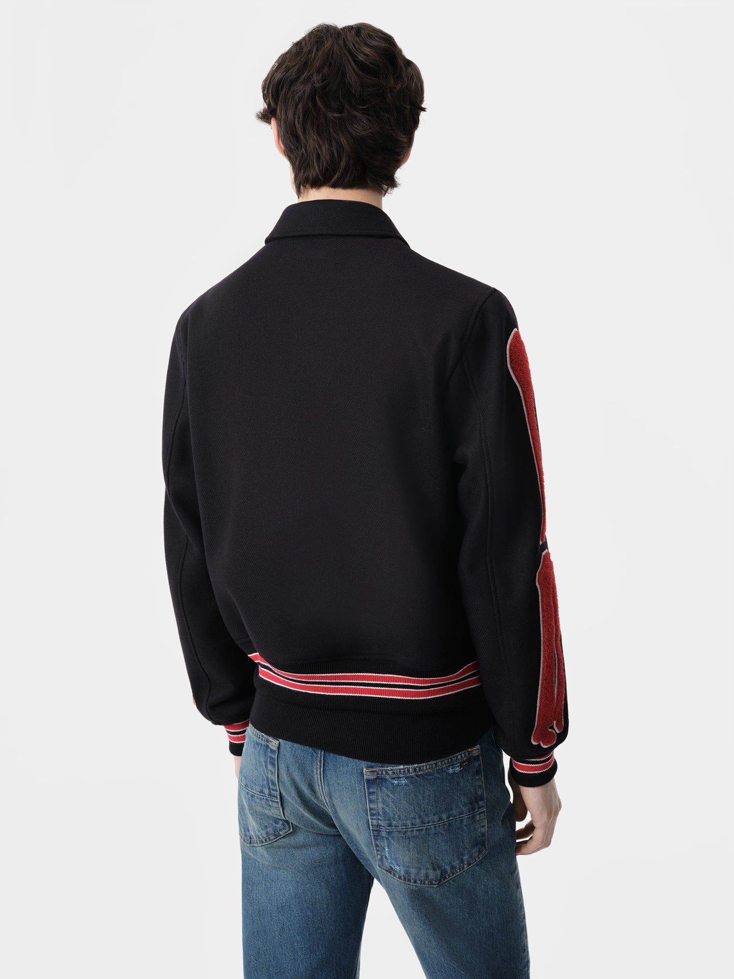 Amiri Bones Jacket Dış Giyim Erkek Siyah Kırmızı | NJK832475