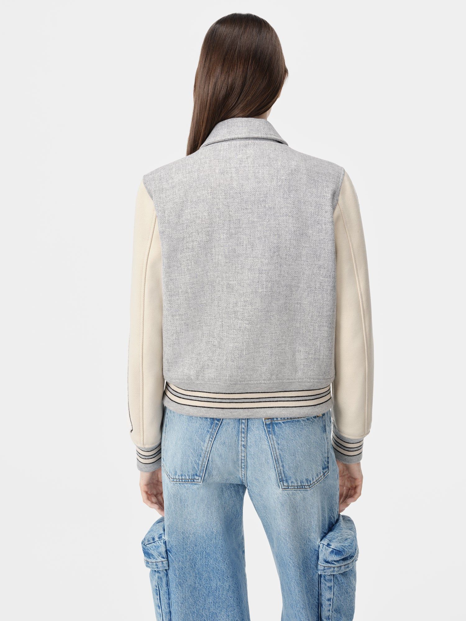 Amiri Bones Jacket Dış Giyim Kadın Gri | WYD719452