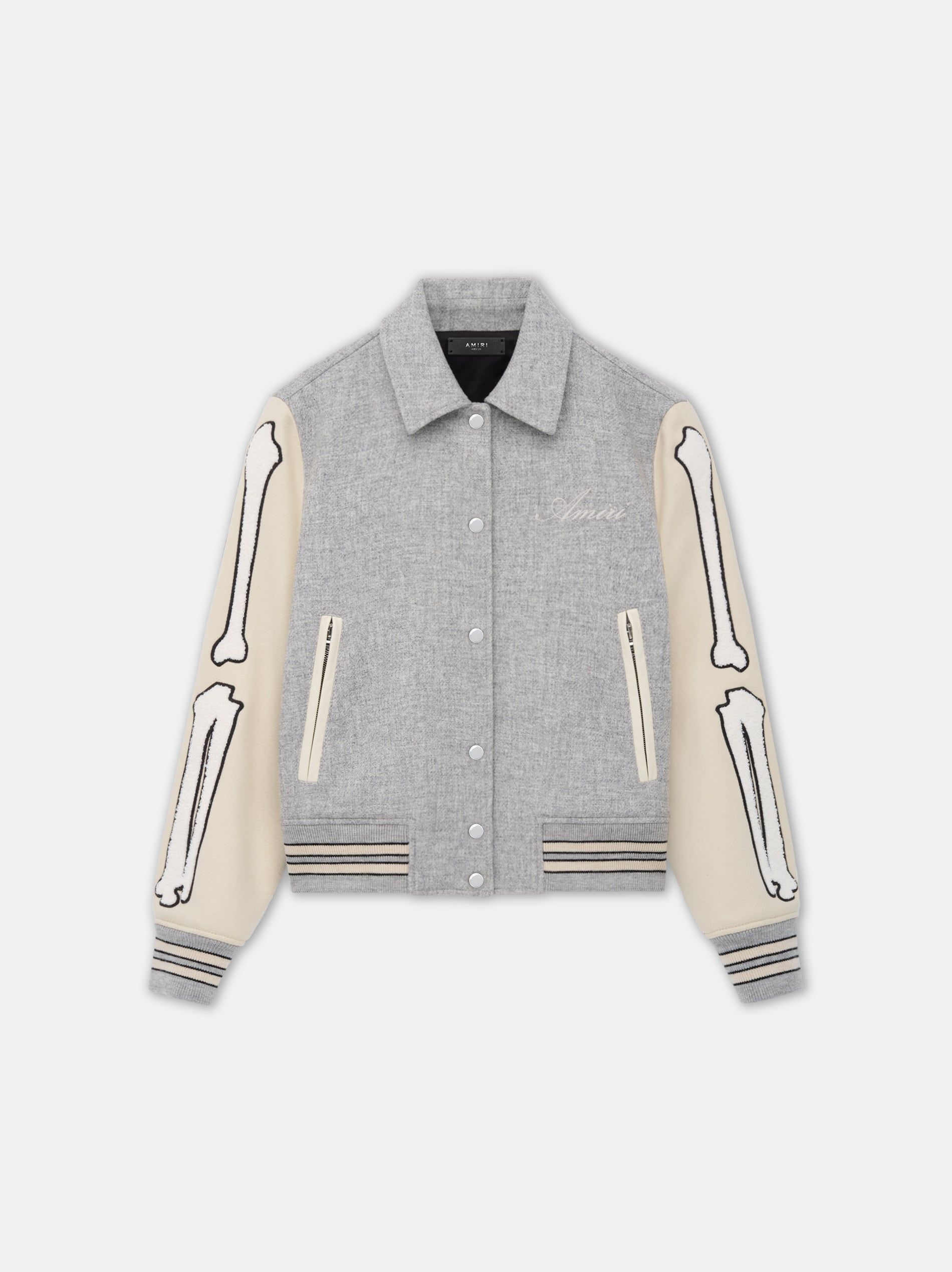 Amiri Bones Jacket Dış Giyim Kadın Gri | WYD719452