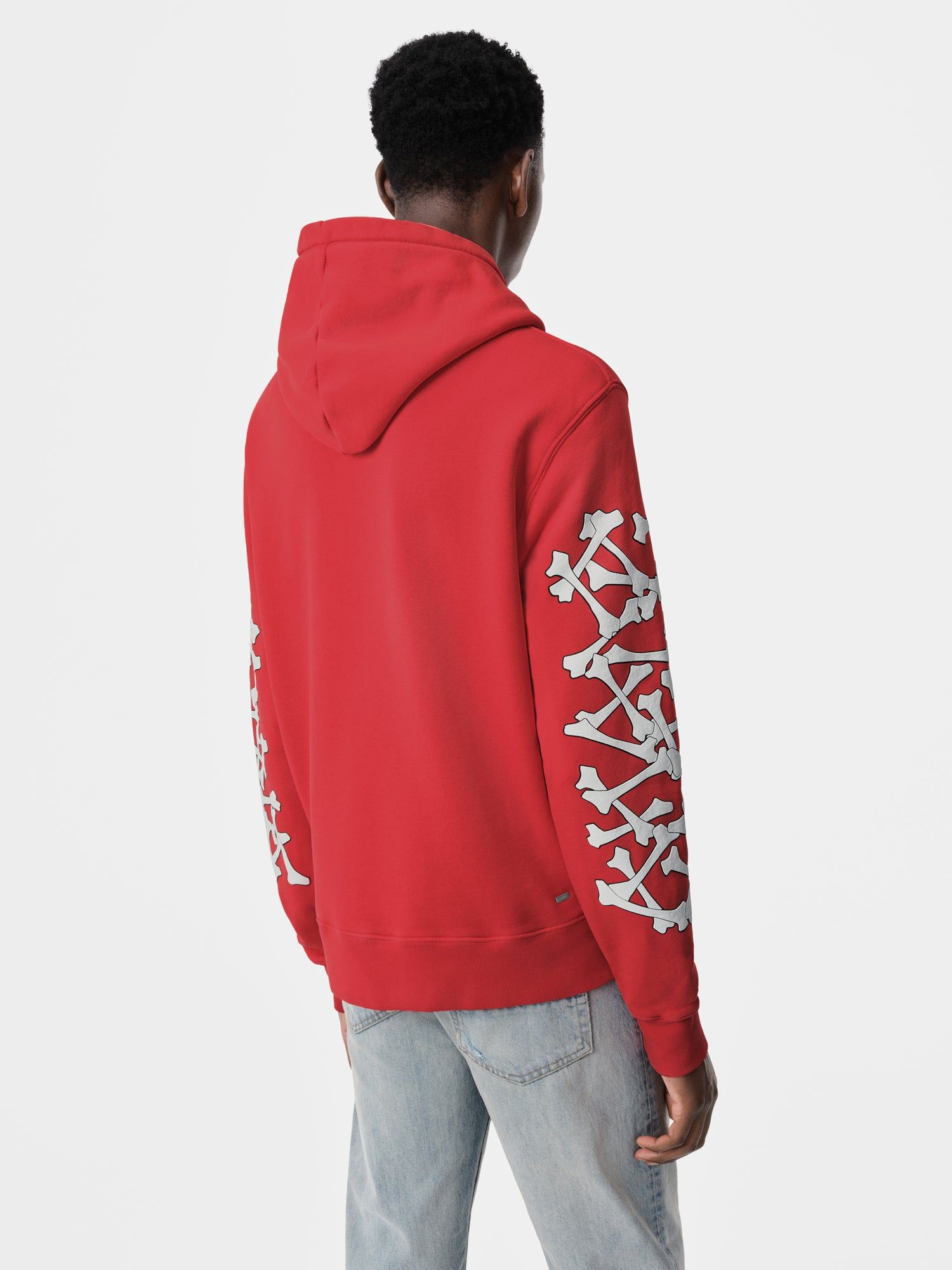 Amiri Bones Stacked Hoodie Tişörtü Erkek Kırmızı | OPX412936