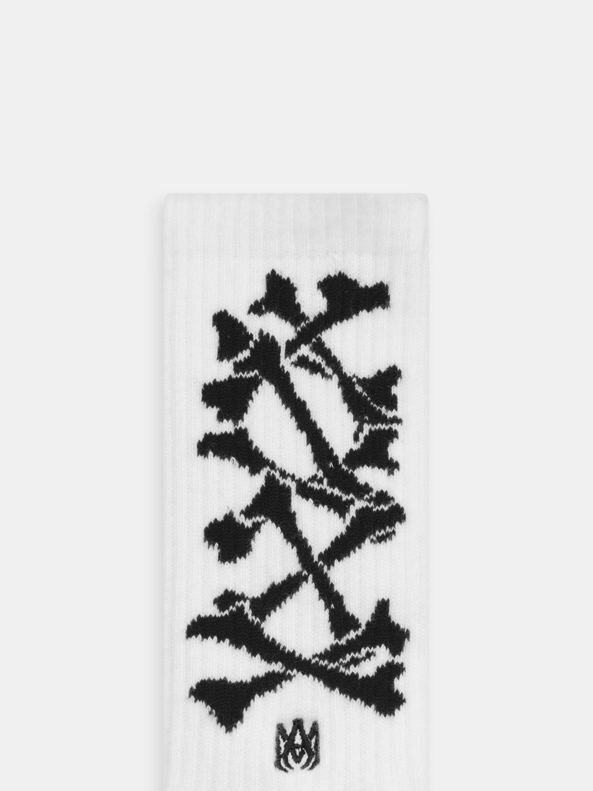 Amiri Bones Stacked Socks Çorap Erkek Beyaz Siyah | ZYX783621