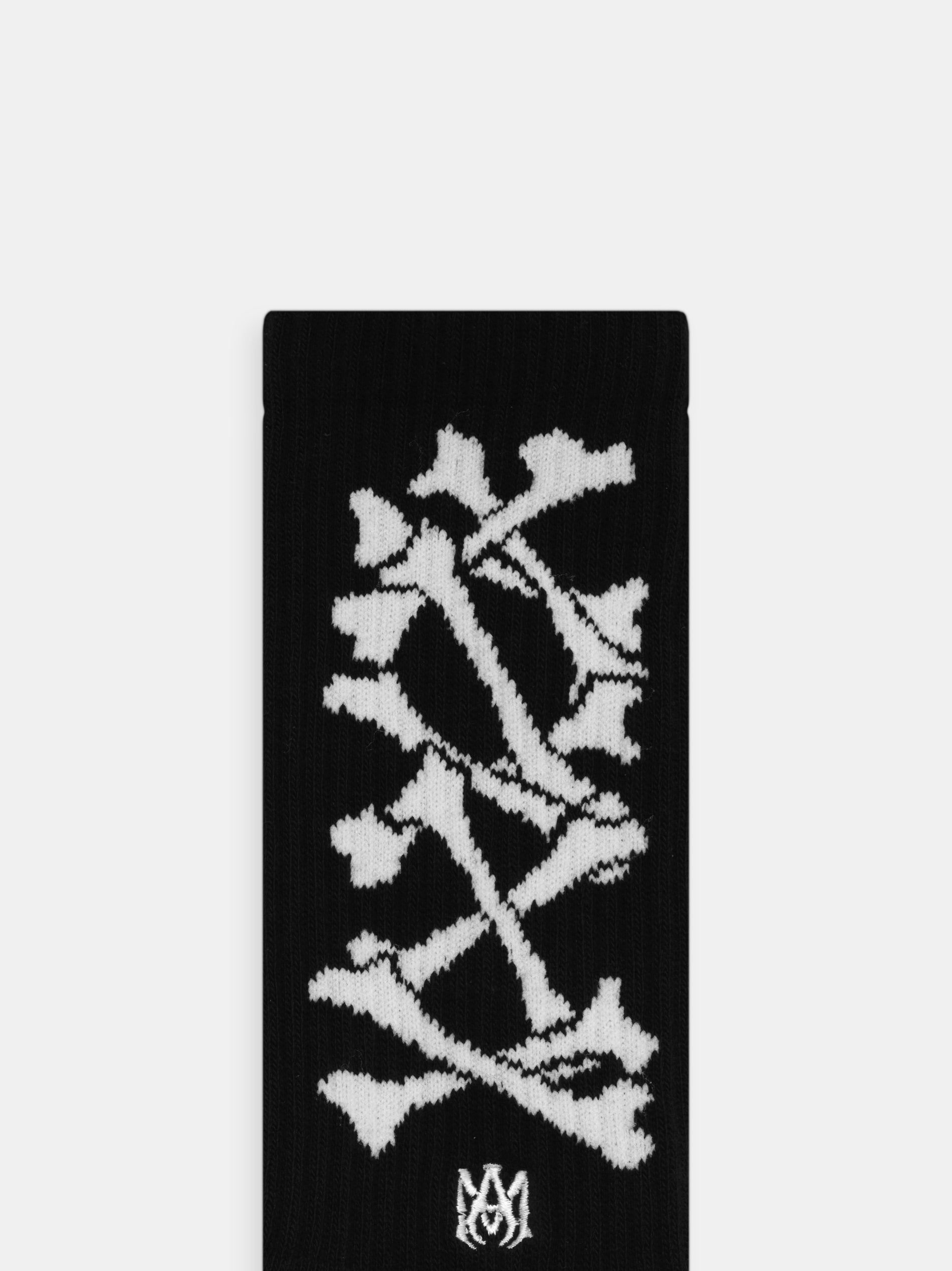 Amiri Bones Stacked Socks Çorap Erkek Siyah Beyaz | CQZ387169