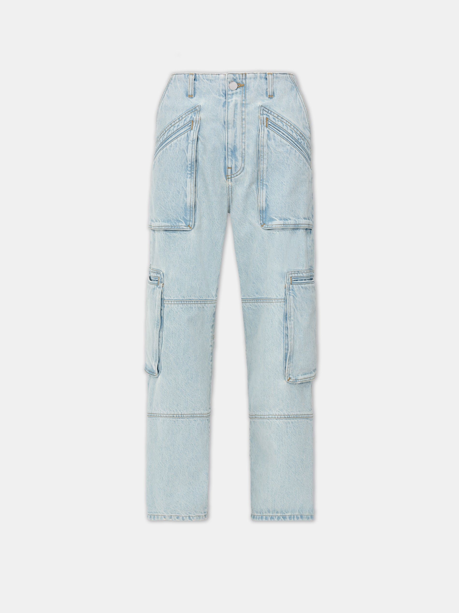 Amiri Cargo Loose Denim Kadın Açık Indigo | QSR918043