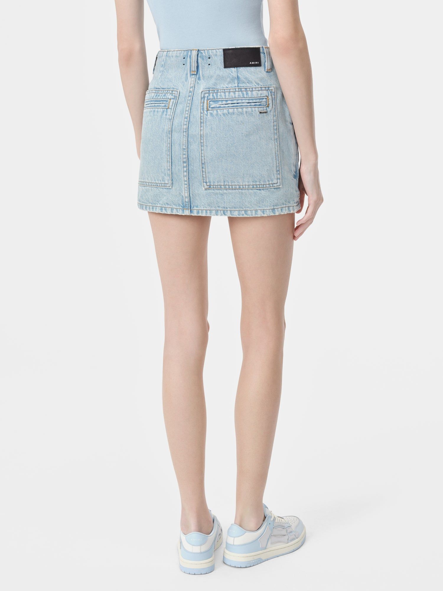 Amiri Cargo Skirt Denim Kadın Açık Indigo | SGX103687
