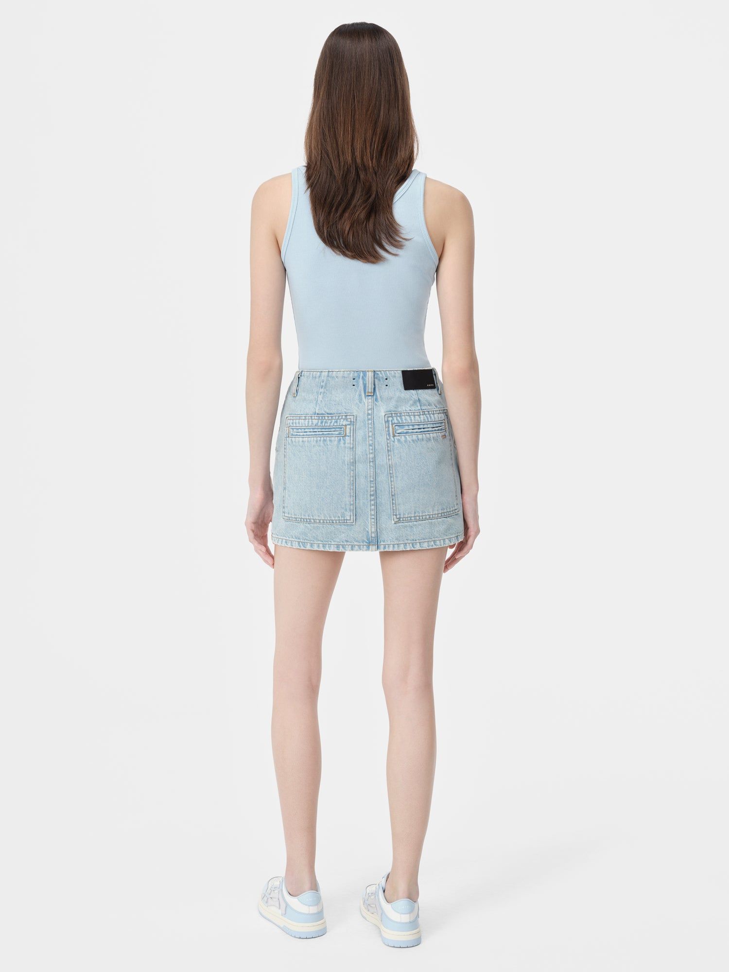 Amiri Cargo Skirt Denim Kadın Açık Indigo | SGX103687