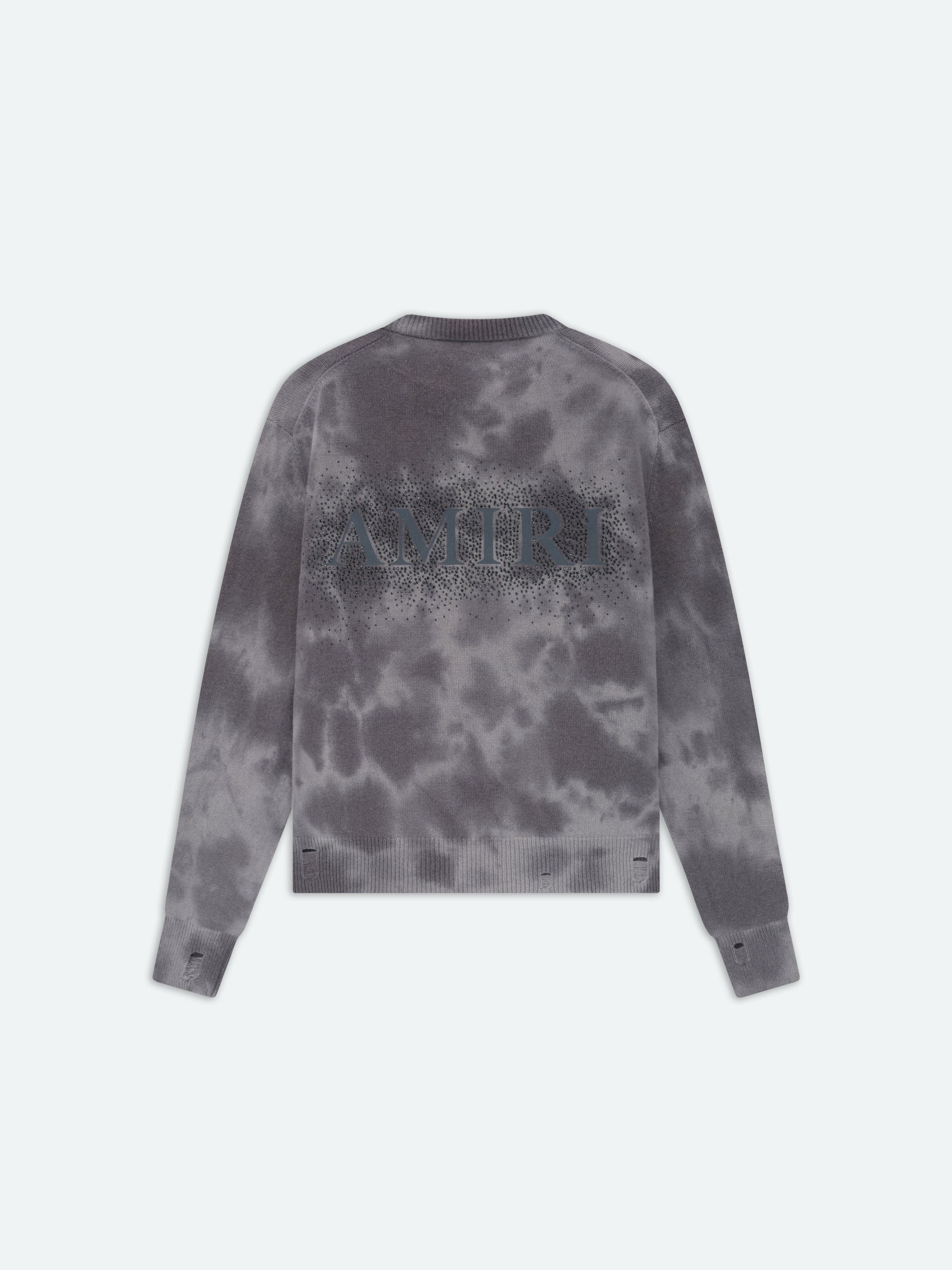 Amiri Crystal Crewneck- Faded Black Tişörtü Erkek Siyah | DQX714982