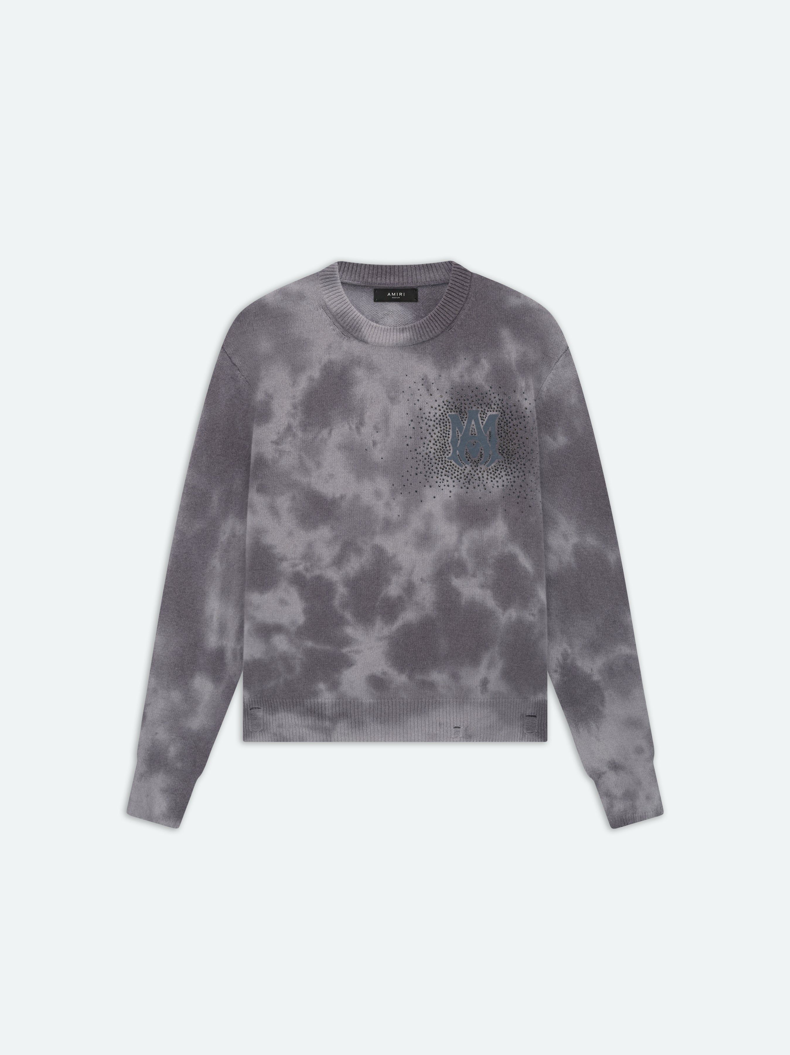 Amiri Crystal Crewneck- Faded Black Tişörtü Erkek Siyah | DQX714982