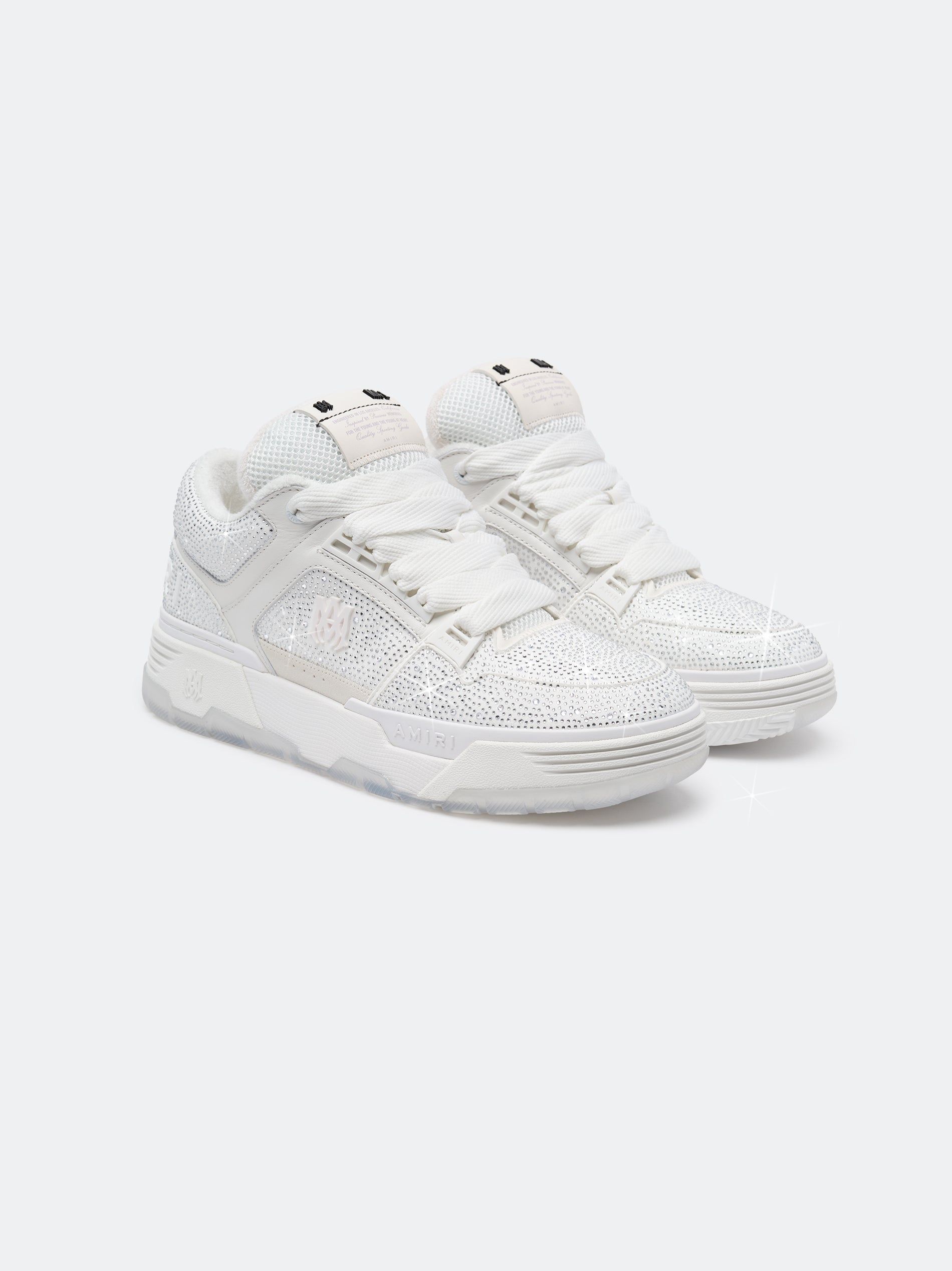 Amiri Crystal Ma-1 Spor Ayakkabı Erkek Beyaz | ZYA210763