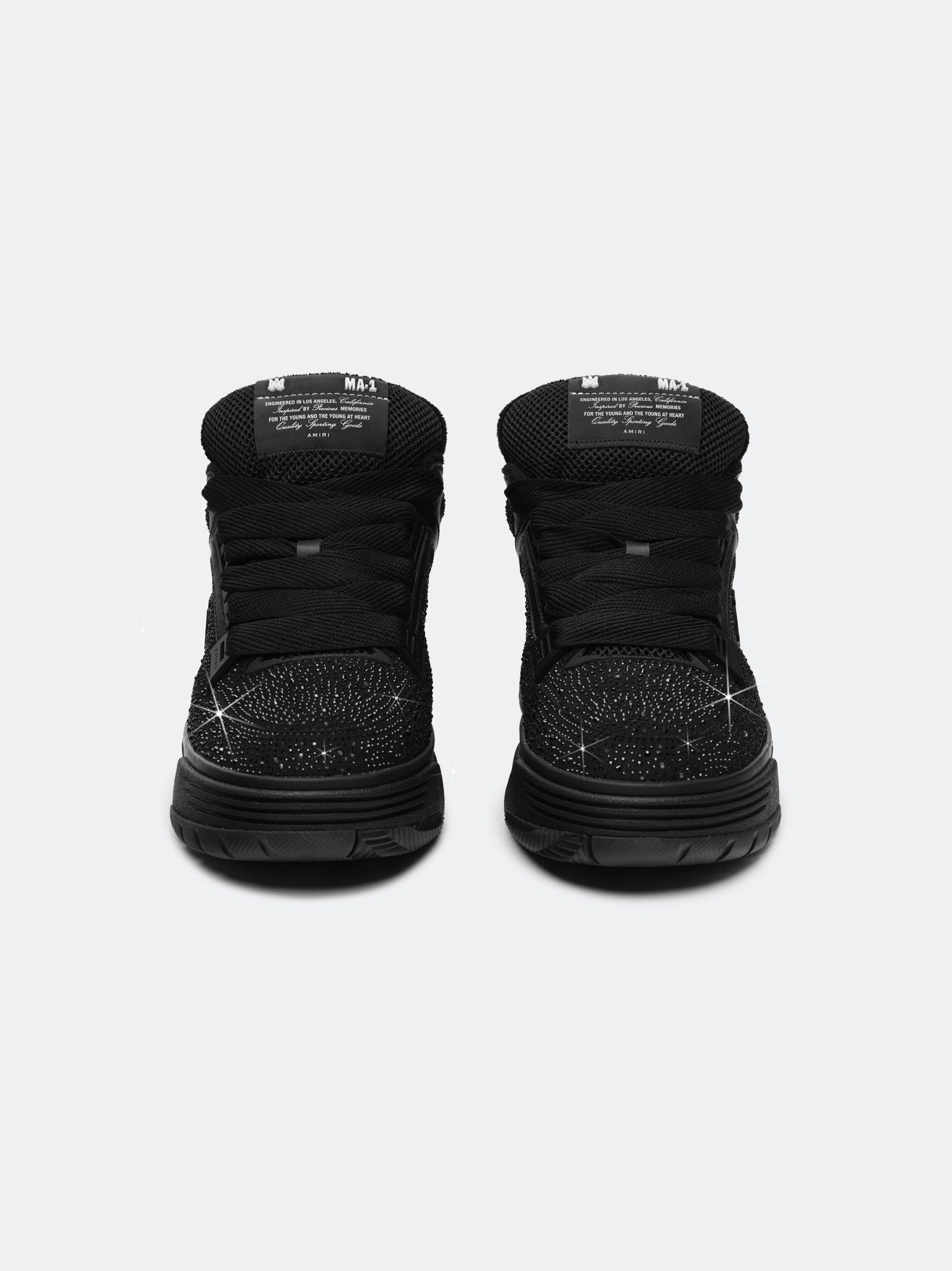 Amiri Crystal Ma-1 Spor Ayakkabı Erkek Siyah | JDB709624
