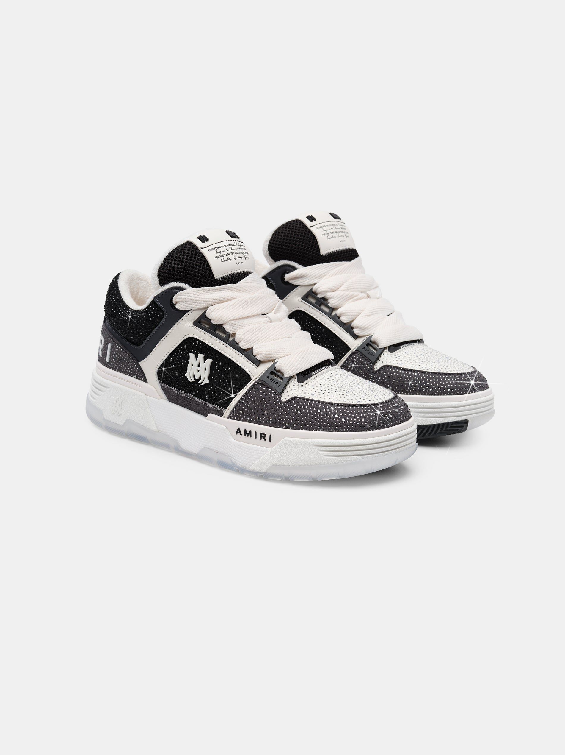 Amiri Crystal Ma-1 Spor Ayakkabı Erkek Siyah | QXL309412