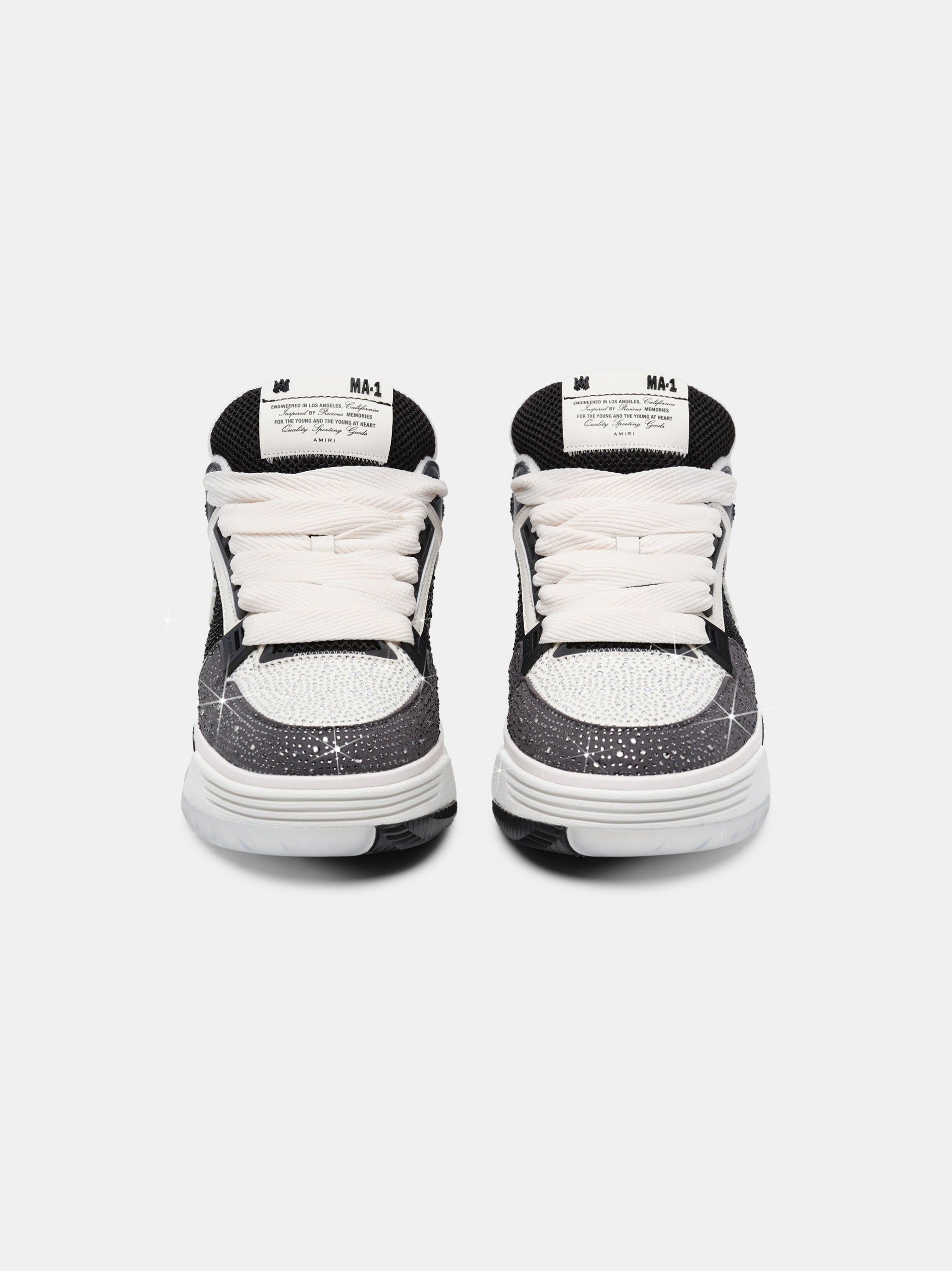 Amiri Crystal Ma-1 Spor Ayakkabı Erkek Siyah | QXL309412