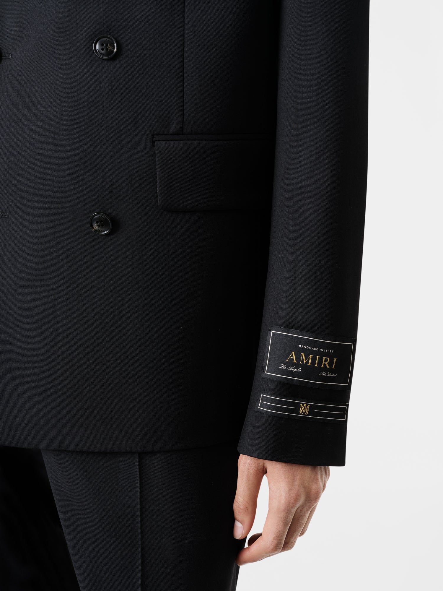 Amiri Double Breast Blazer-black Dış Giyim Erkek Siyah | RZT138265