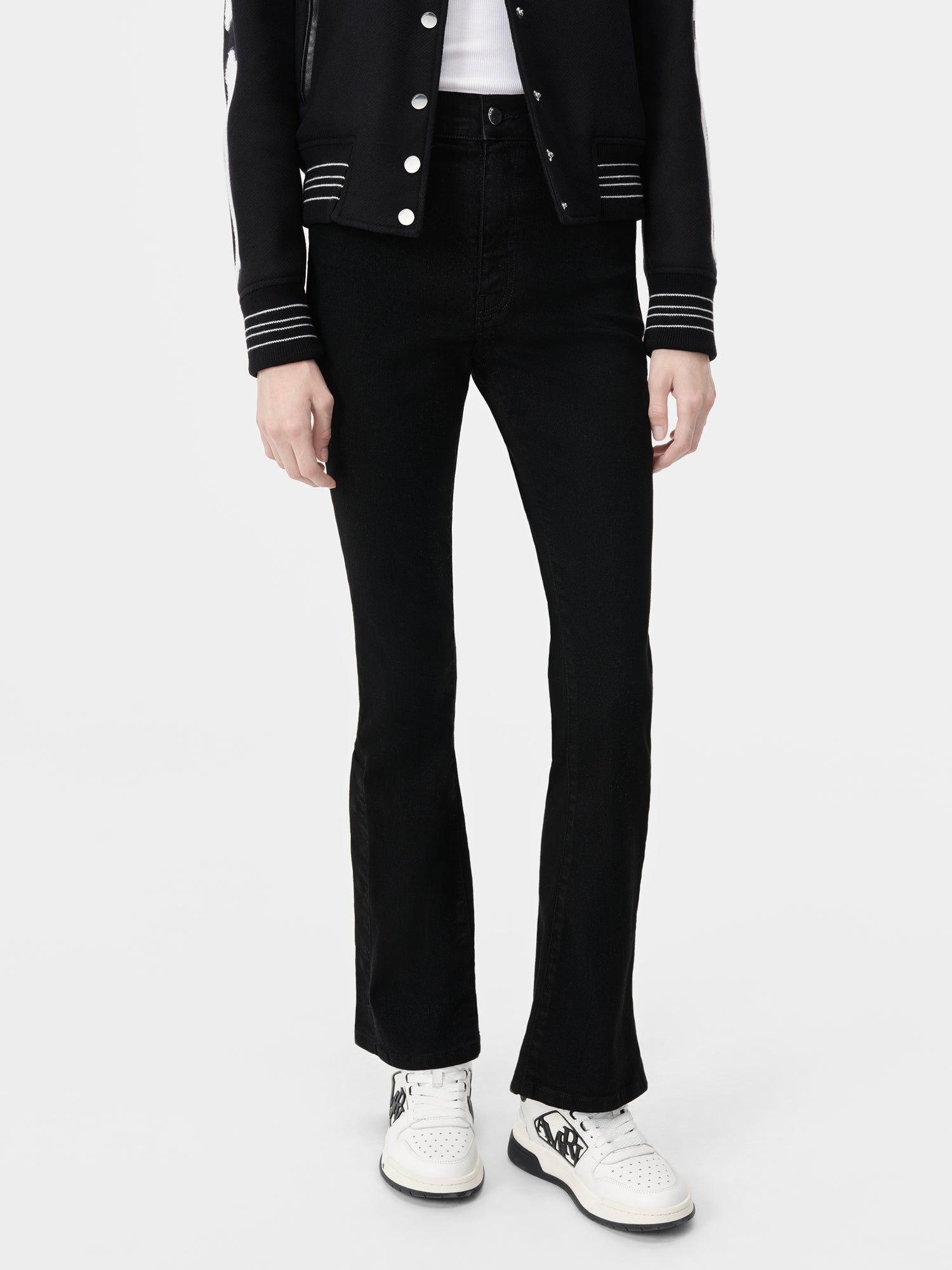 Amiri Kick Flare Denim Kadın Siyah | YNK108374