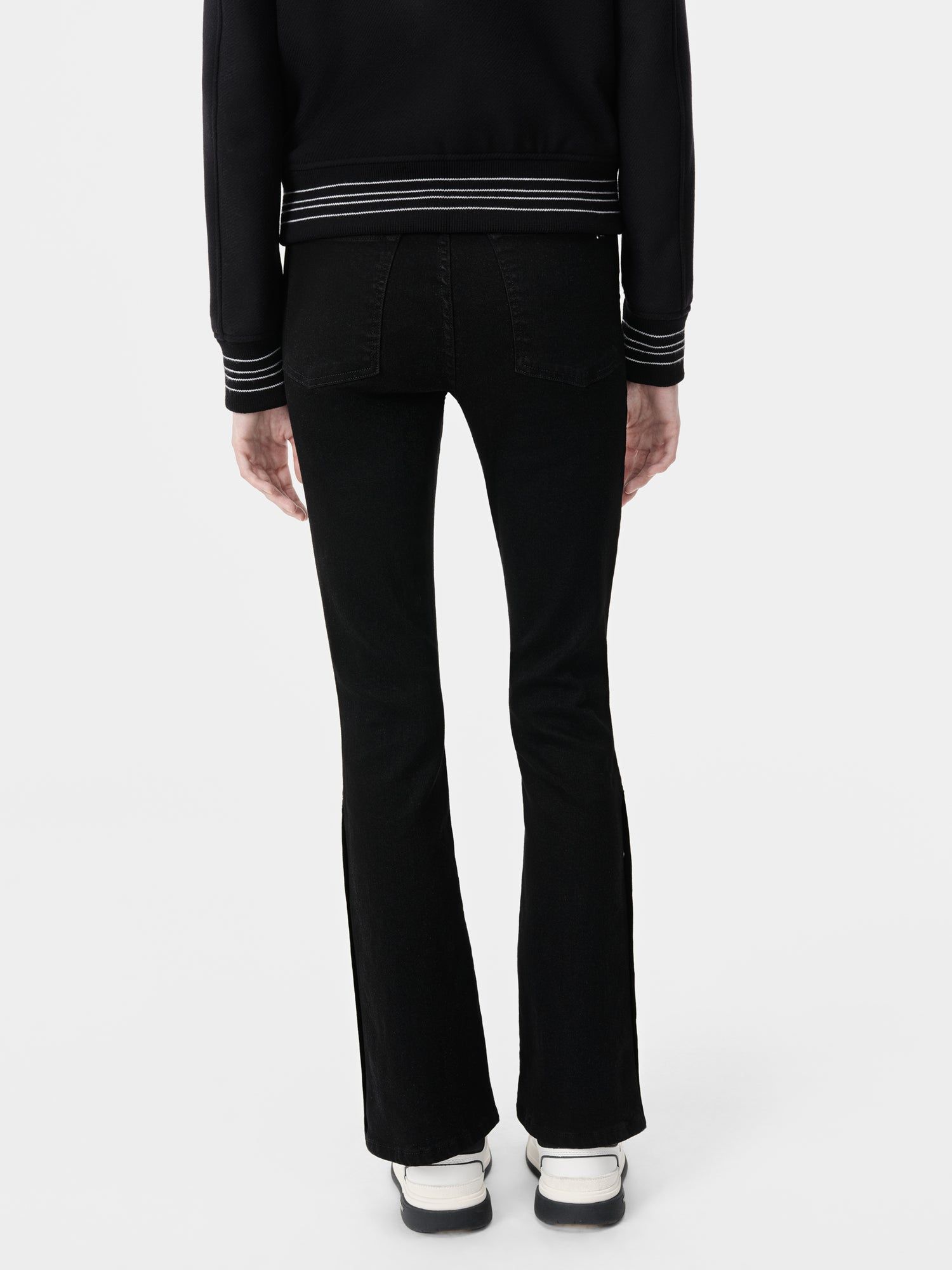Amiri Kick Flare Denim Kadın Siyah | YNK108374
