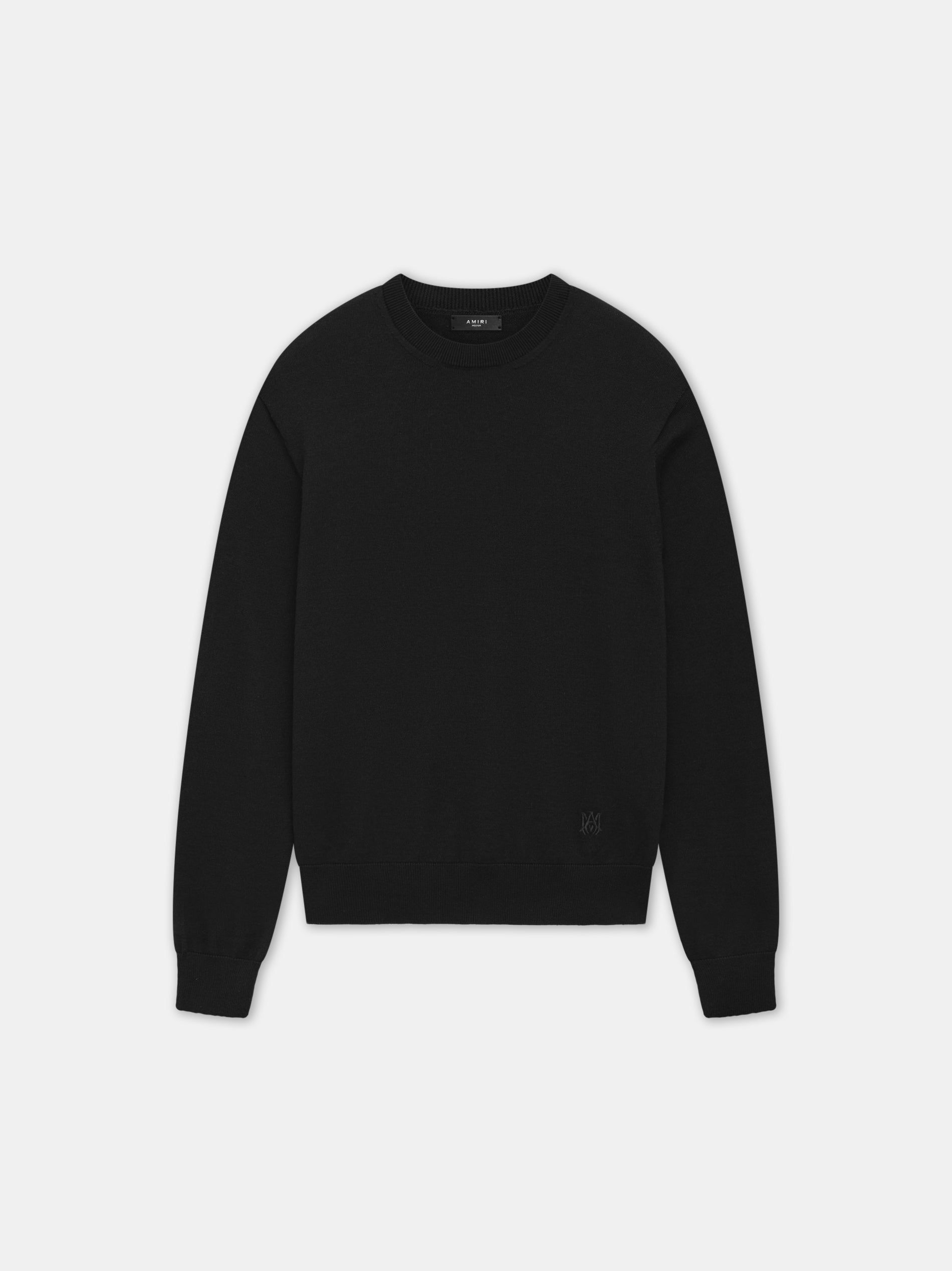 Amiri Long Sleeve Crew-black Triko Erkek Siyah | GBI150673