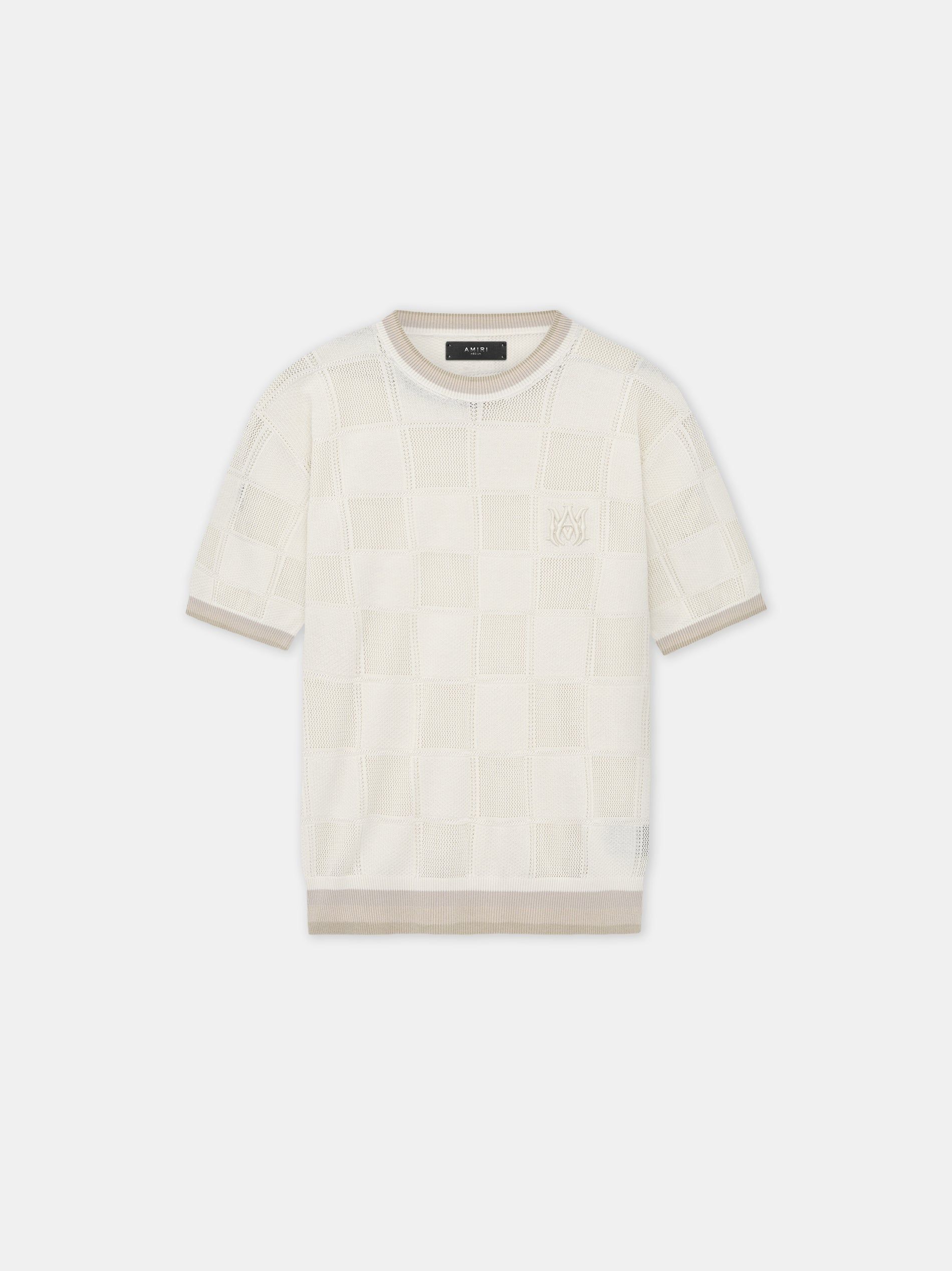 Amiri Ma Checkered Tee Triko Erkek Birch | PFU072183
