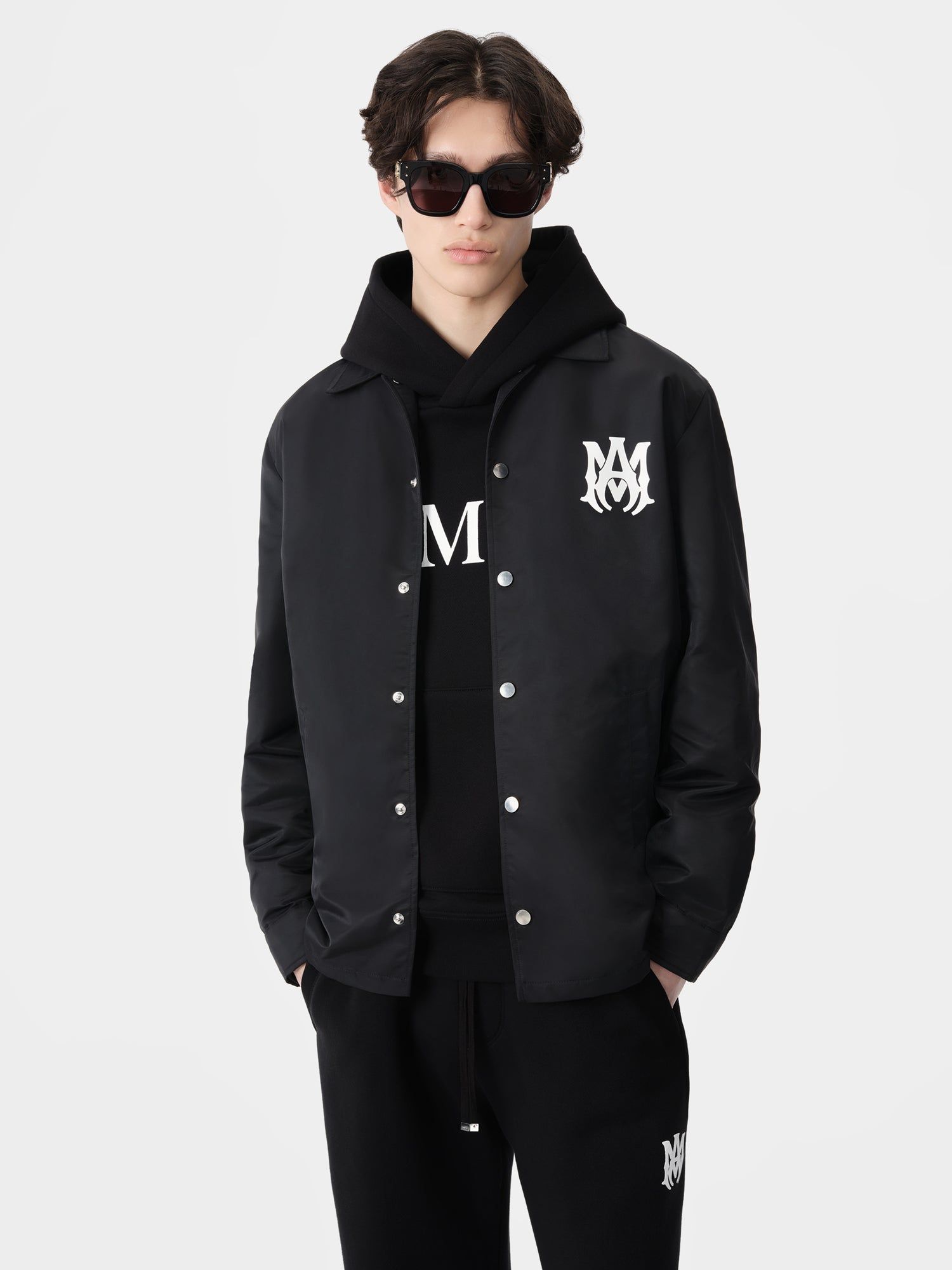 Amiri Ma Coach Jacket Dış Giyim Erkek Siyah | YLQ751983