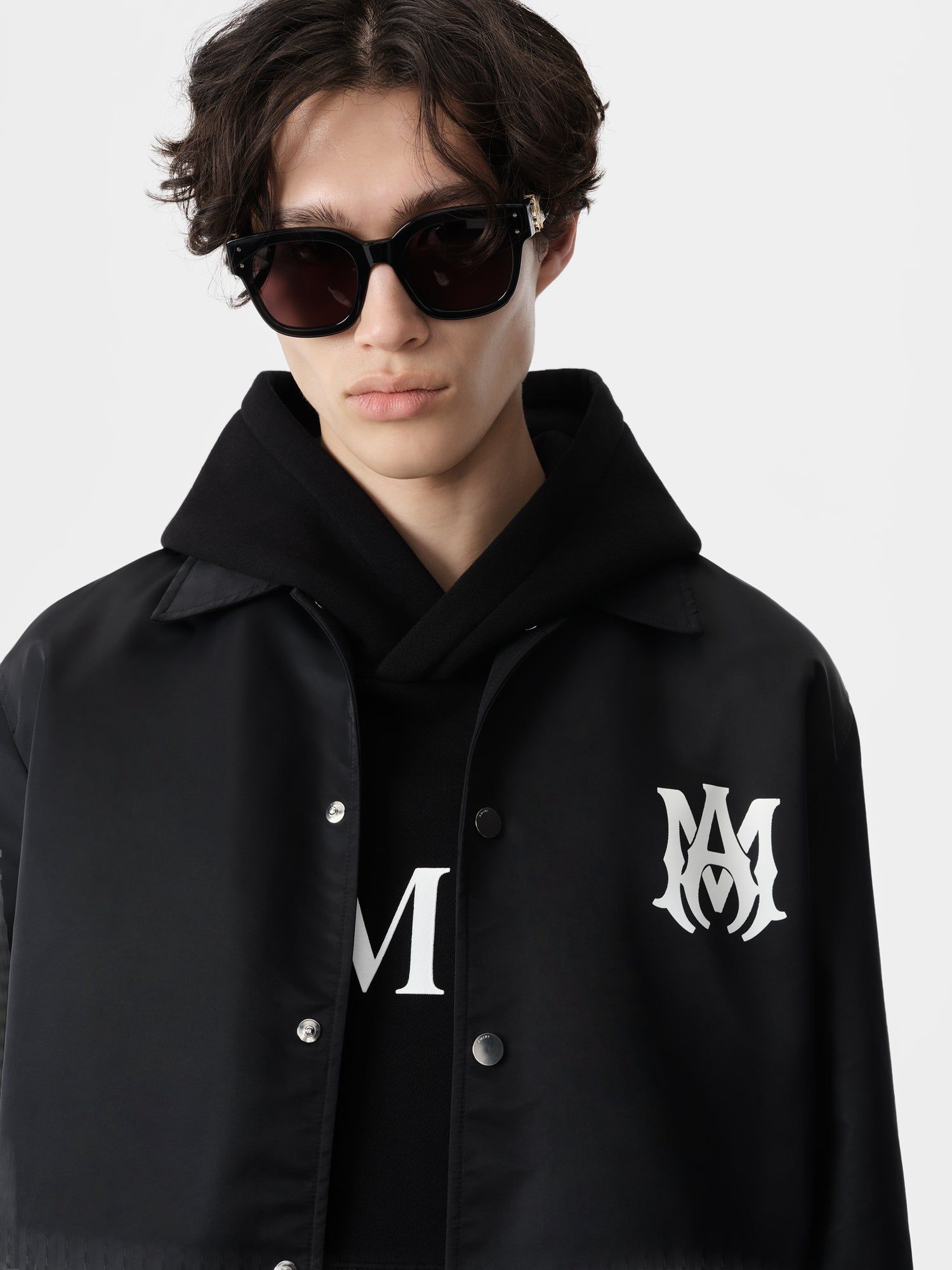 Amiri Ma Coach Jacket Dış Giyim Erkek Siyah | YLQ751983