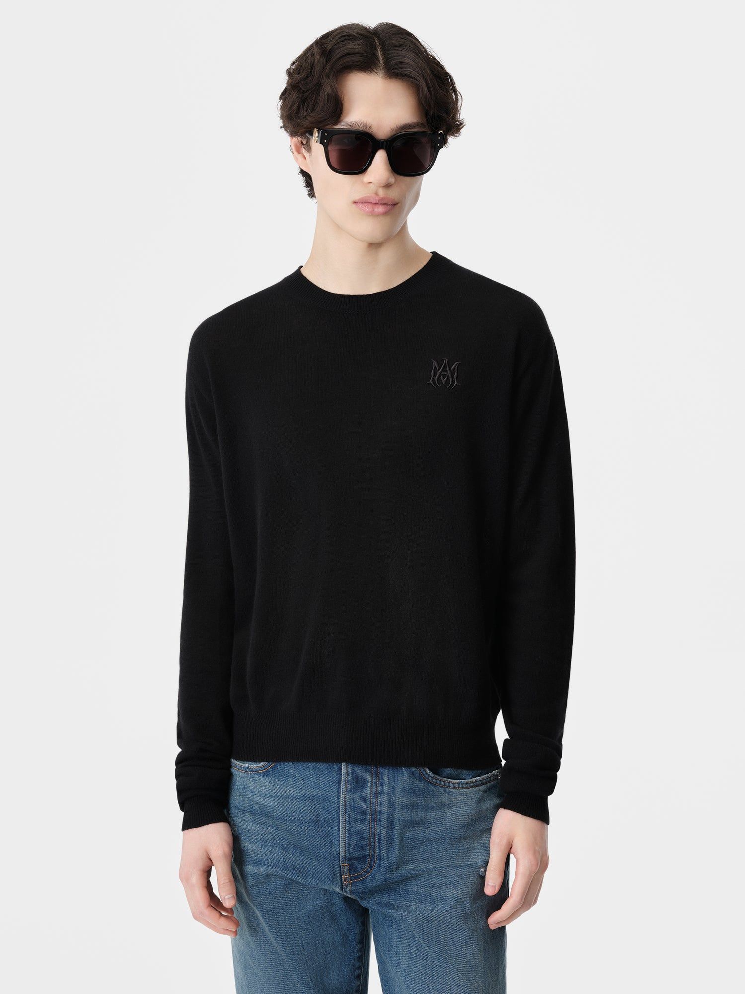 Amiri Ma Crew Triko Erkek Siyah | HSM842693