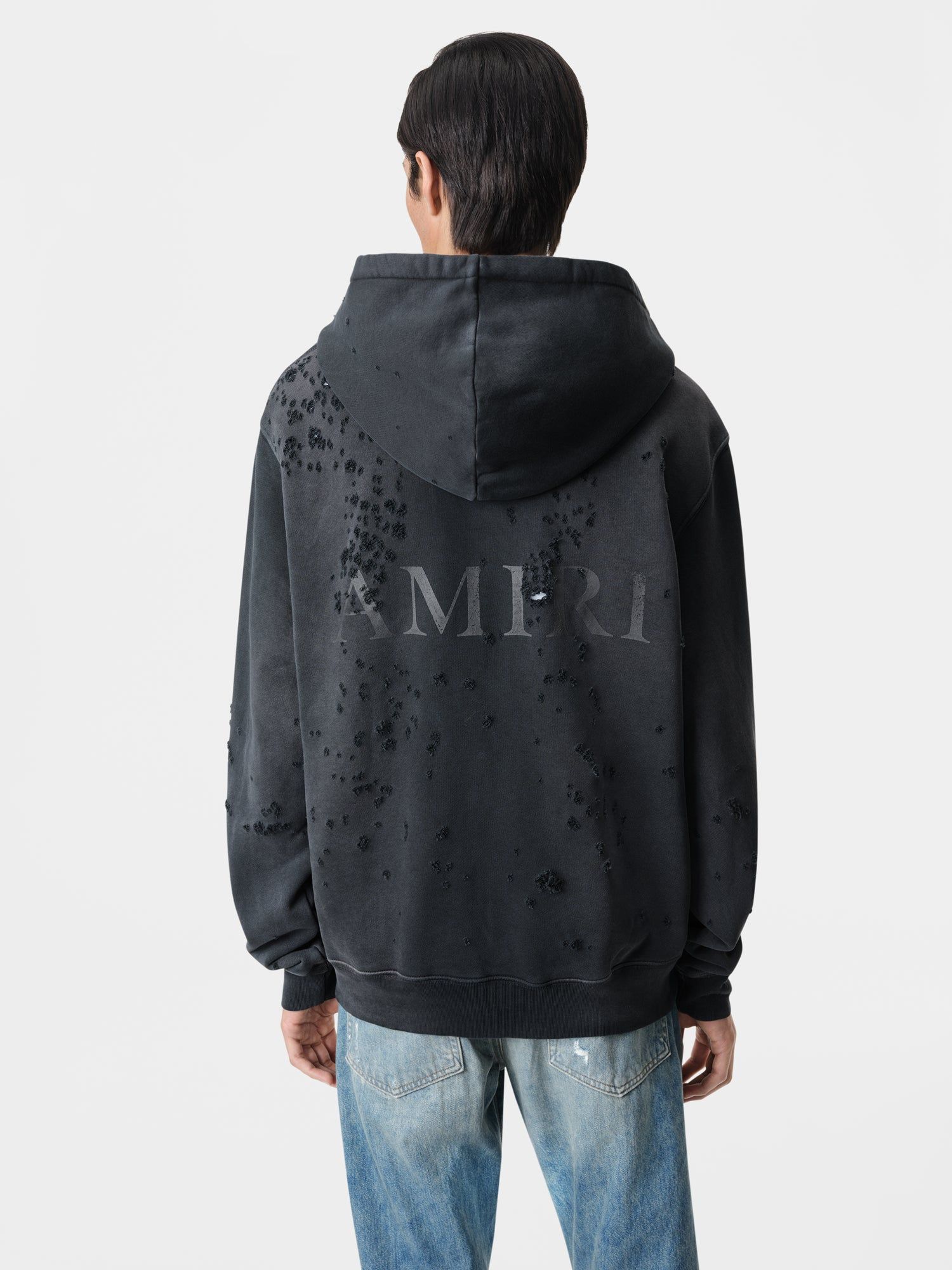 Amiri Ma Logo Shotgun Zip Hoodie Tişörtü Erkek Siyah | ITA879351