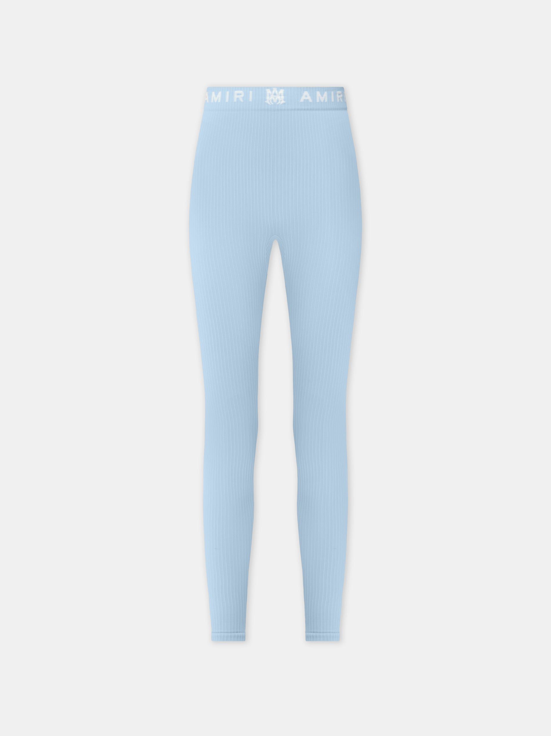 Amiri Ma Ribbed Seamless Legging Spor Giyim Kadın Cerulean | XOF914763