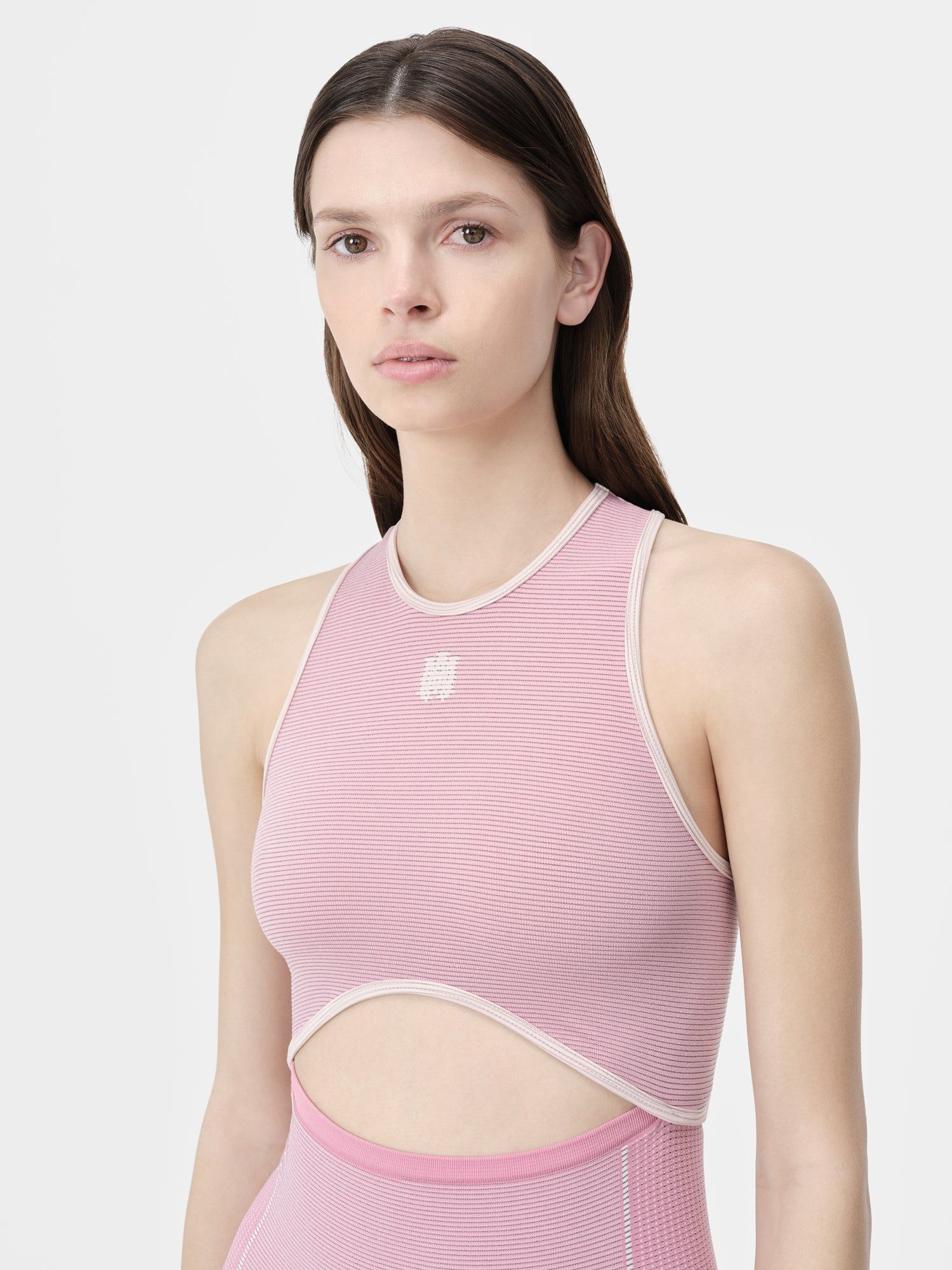 Amiri Ma Seamless Cut-out Mini Dress Spor Giyim Kadın Pembe | VJX345671