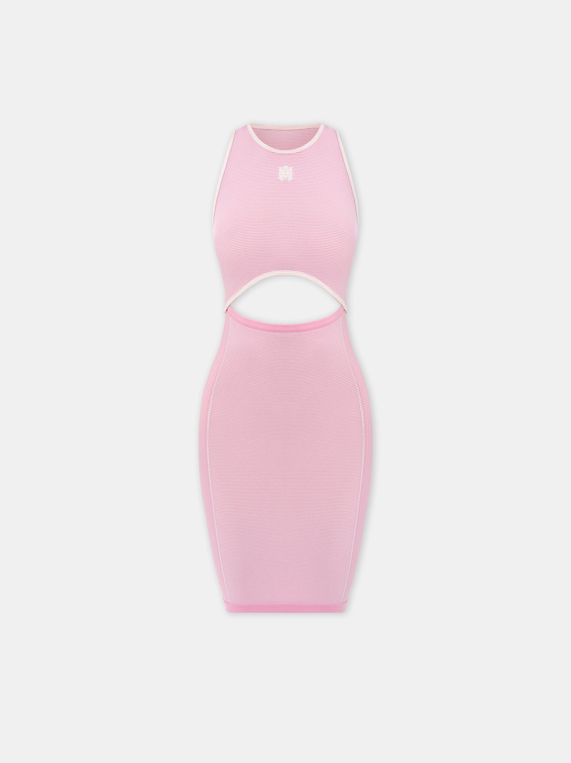 Amiri Ma Seamless Cut-out Mini Dress Spor Giyim Kadın Pembe | VJX345671