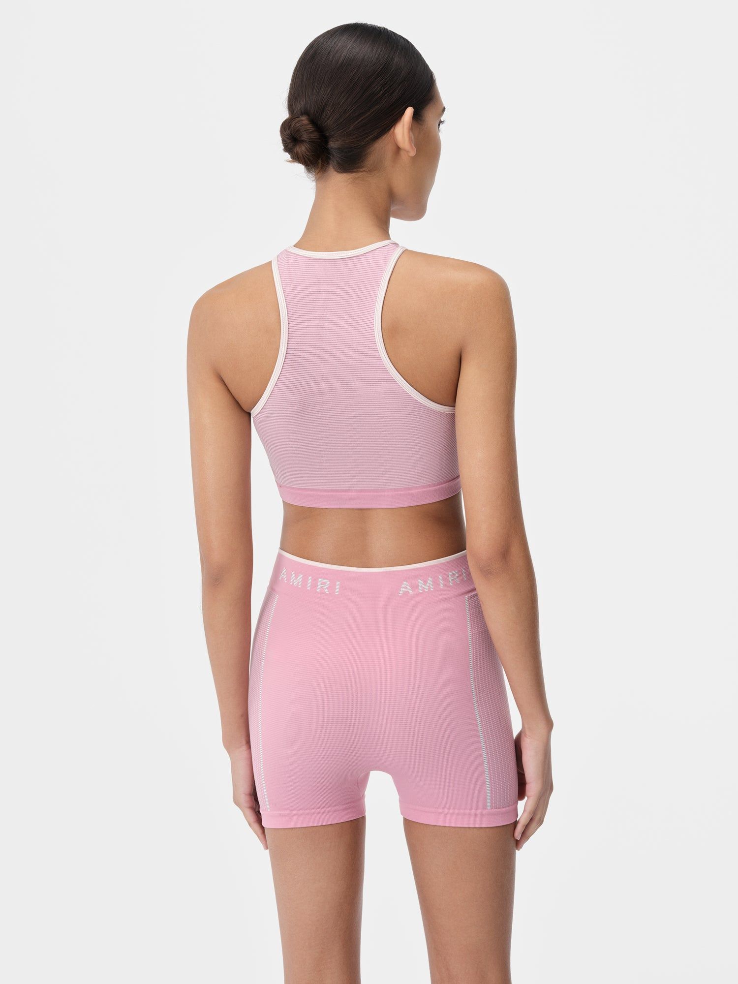 Amiri Ma Seamless Racerback Bra Spor Giyim Kadın Pembe | FDI283607