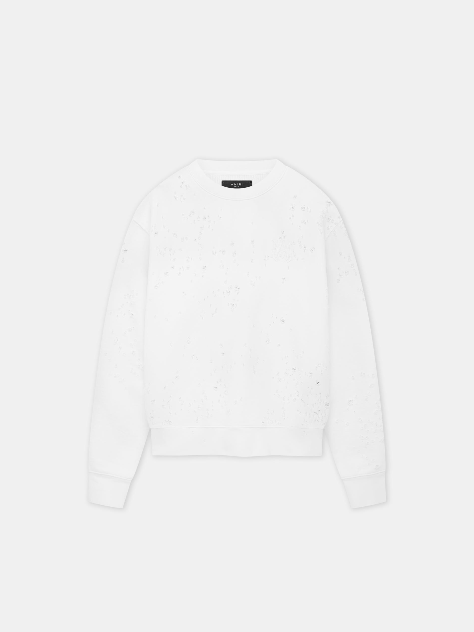 Amiri Ma Shotgun Embroidered Crew Tişörtü Erkek Beyaz | WYN129034