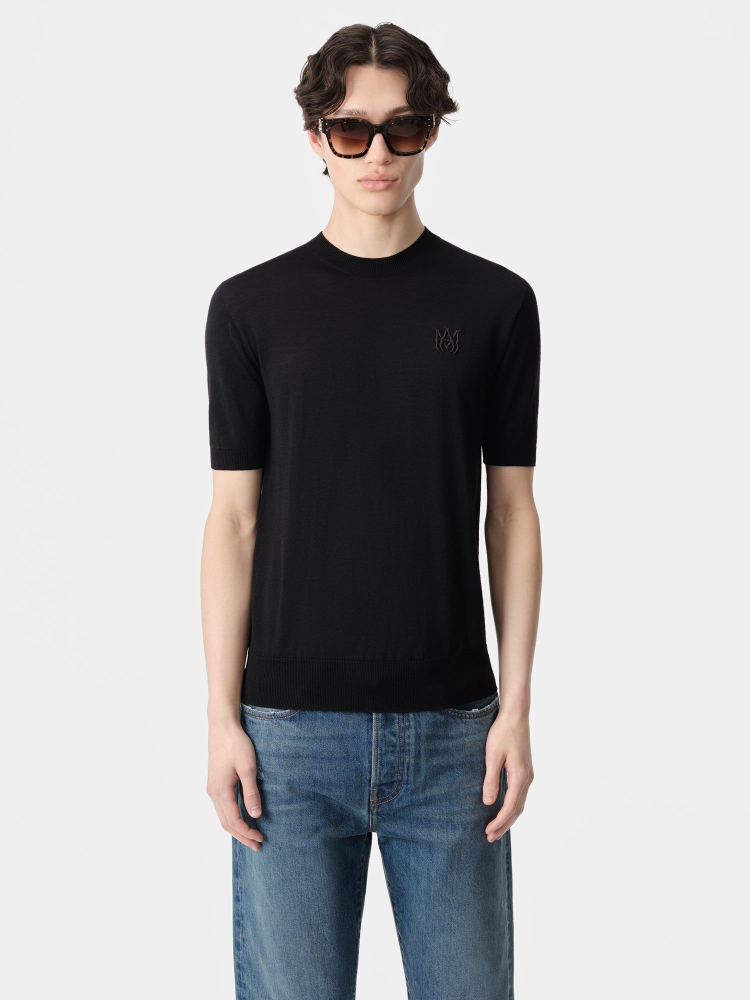 Amiri Ma Tee Triko Erkek Siyah | CZY836470