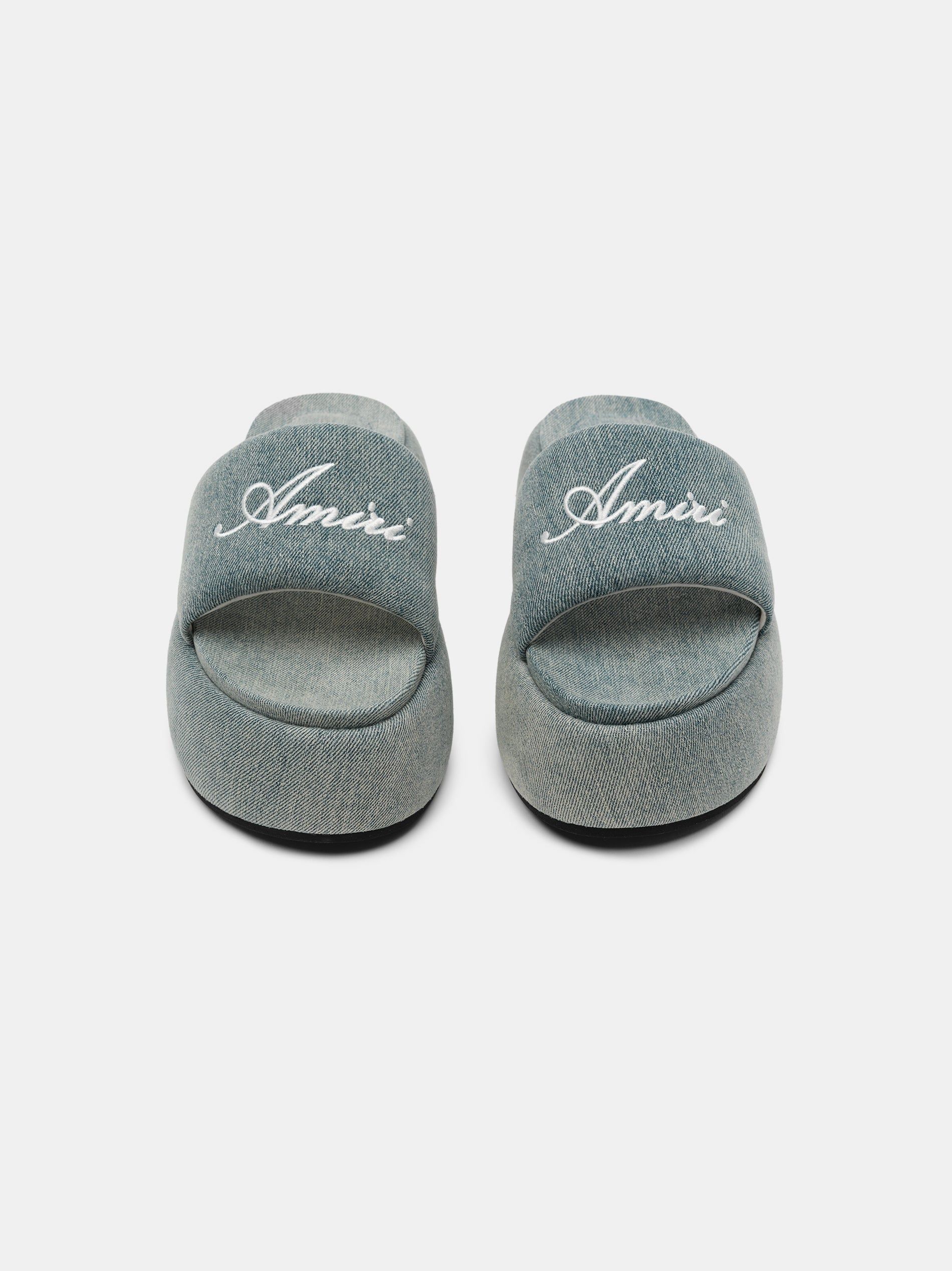 Amiri Platform Denim Sandal Sandalet Kadın Indigo | LHS589602