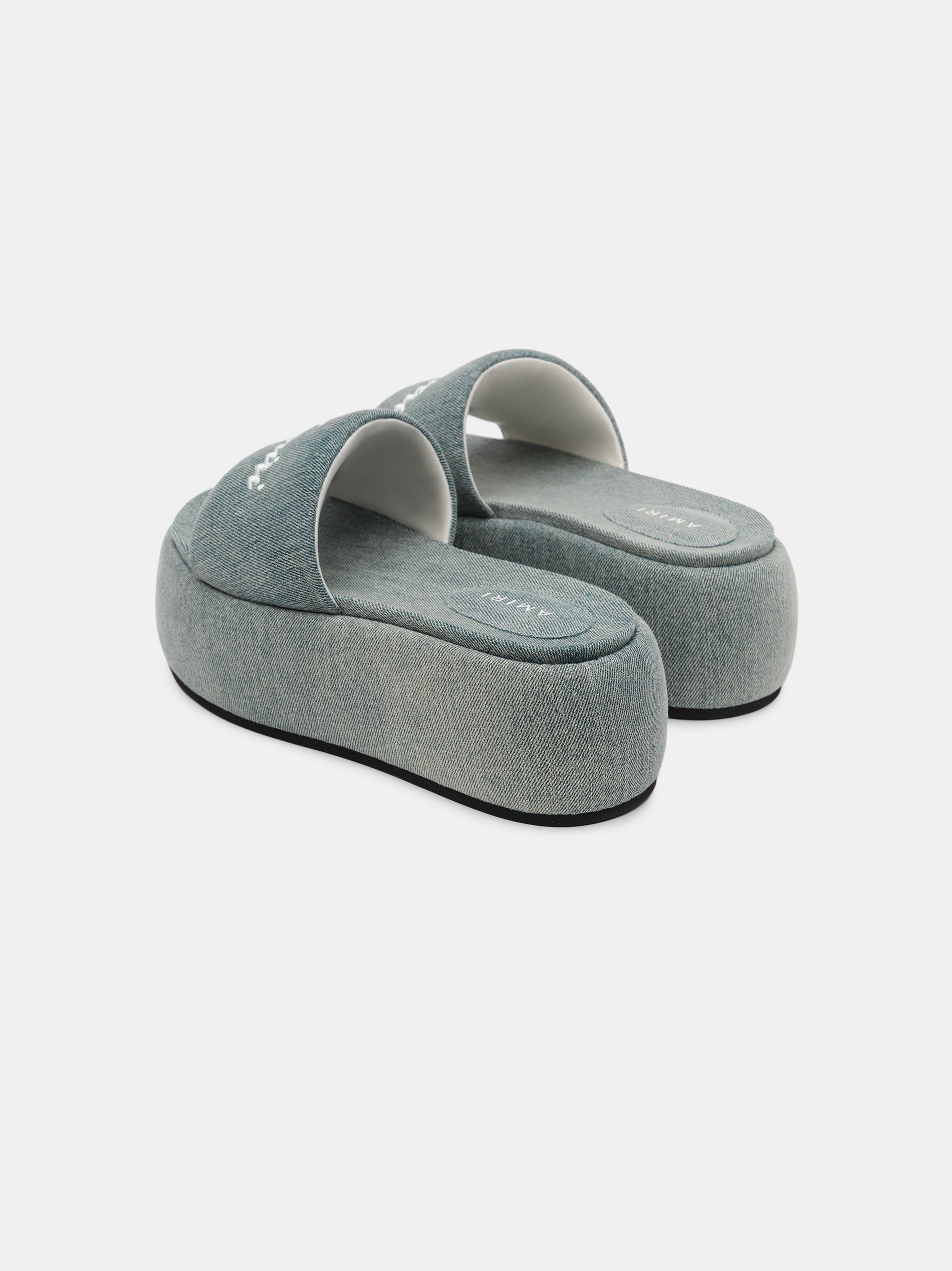 Amiri Platform Denim Sandal Sandalet Kadın Indigo | LHS589602