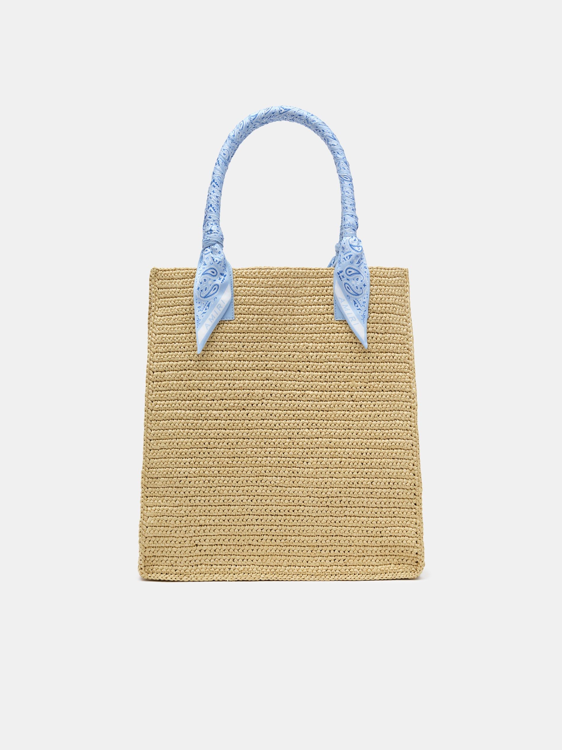 Amiri Raffia Tote Çantası Erkek Mavi | BCO720964