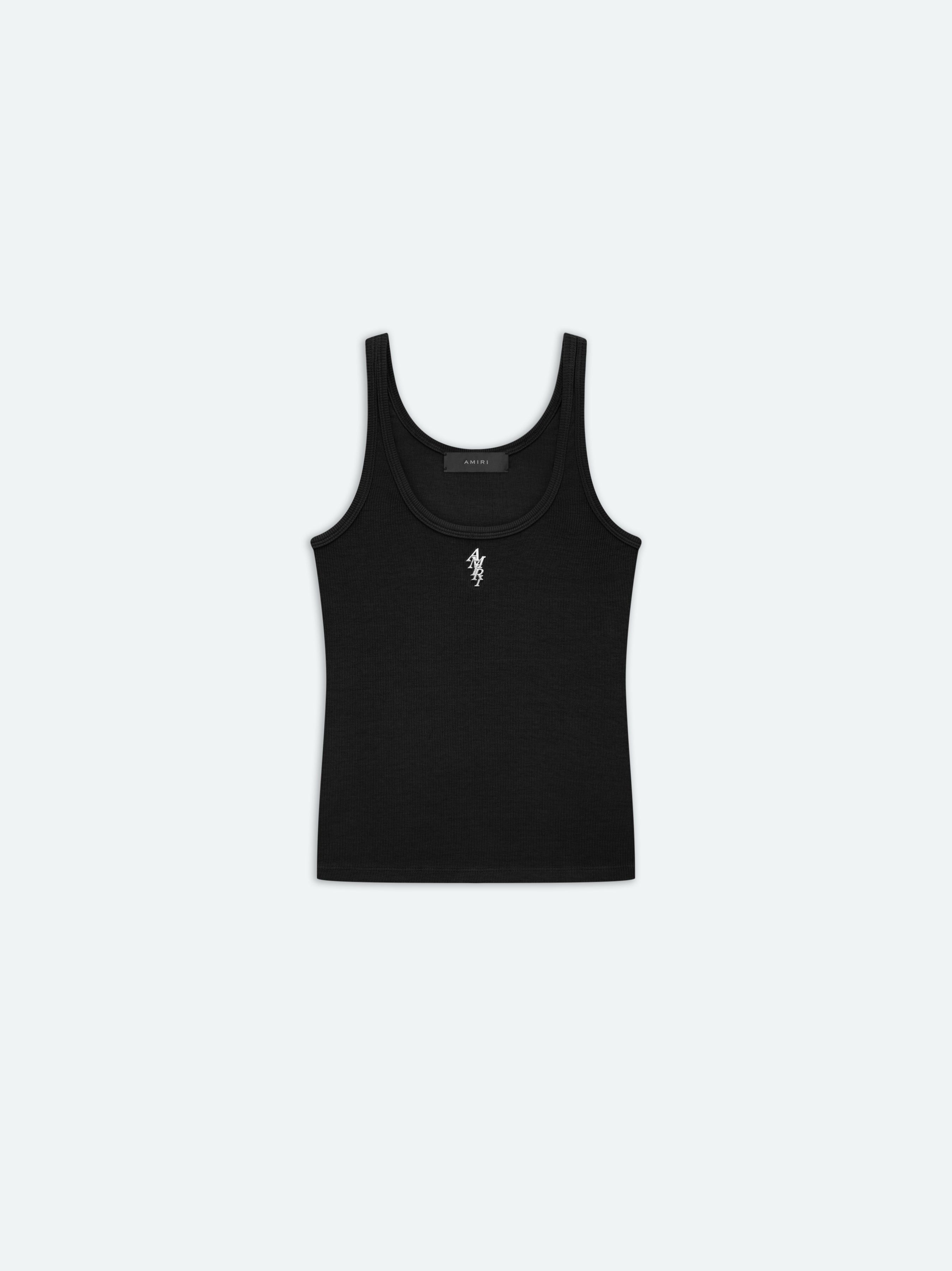Amiri Rib Tank Triko Kadın Siyah | KIA953601