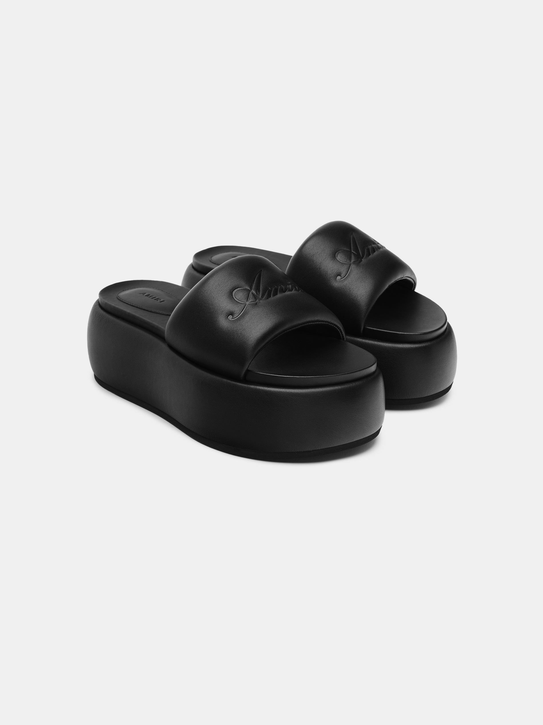 Amiri Script Platform Sandal Sandalet Kadın Siyah | FBW486573
