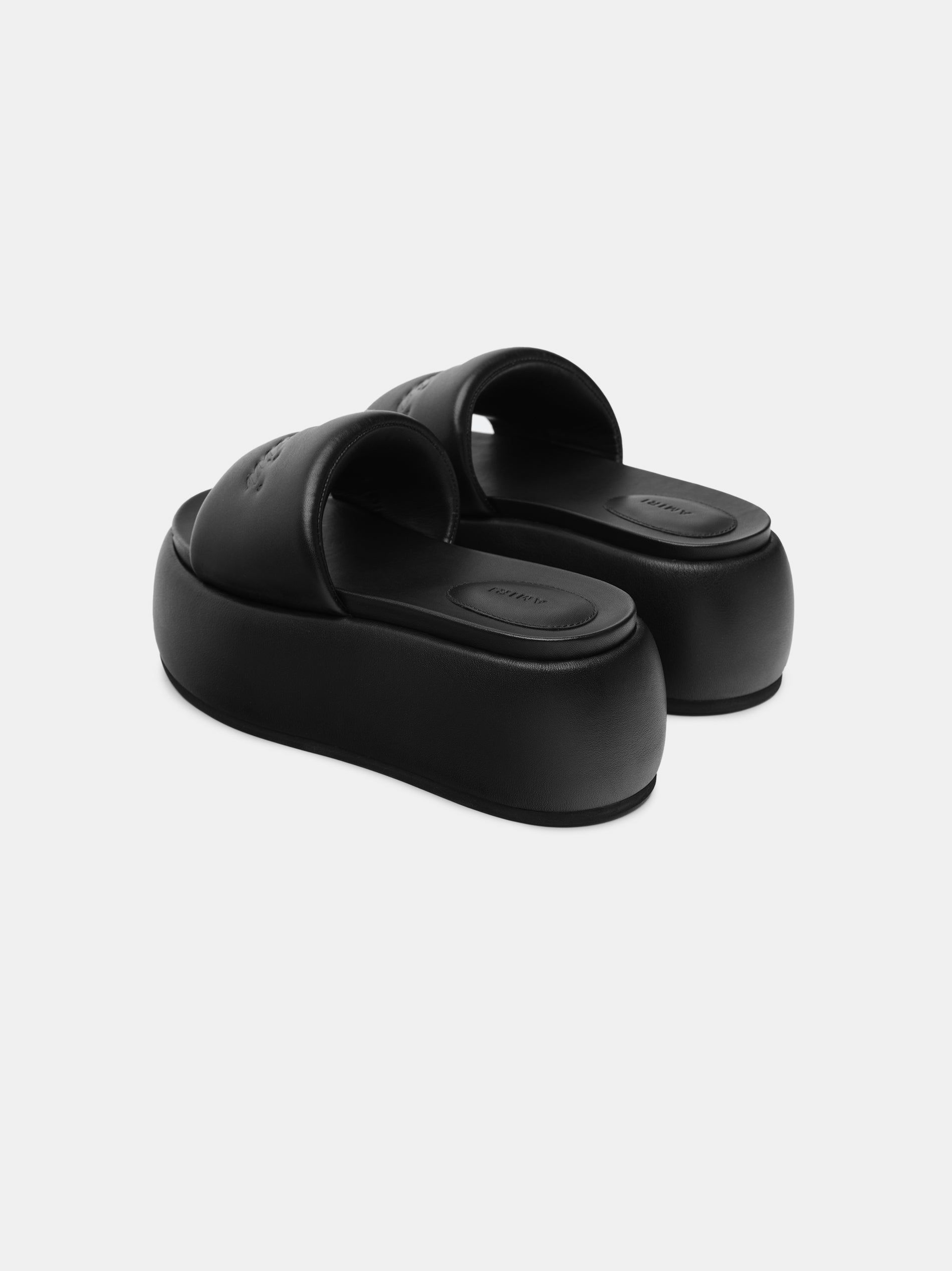Amiri Script Platform Sandal Sandalet Kadın Siyah | FBW486573