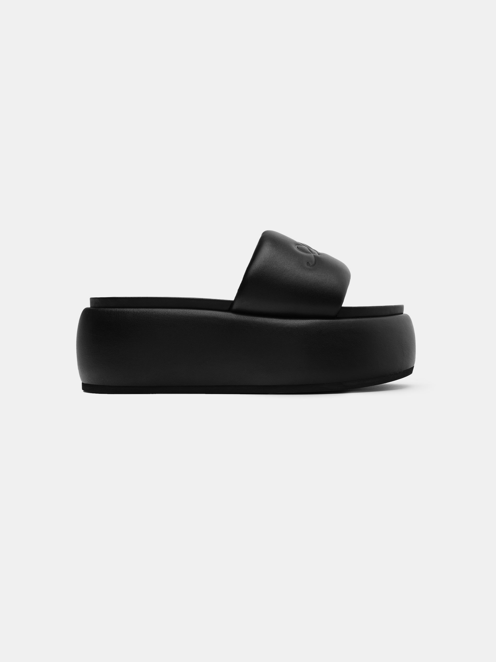 Amiri Script Platform Sandal Sandalet Kadın Siyah | FBW486573