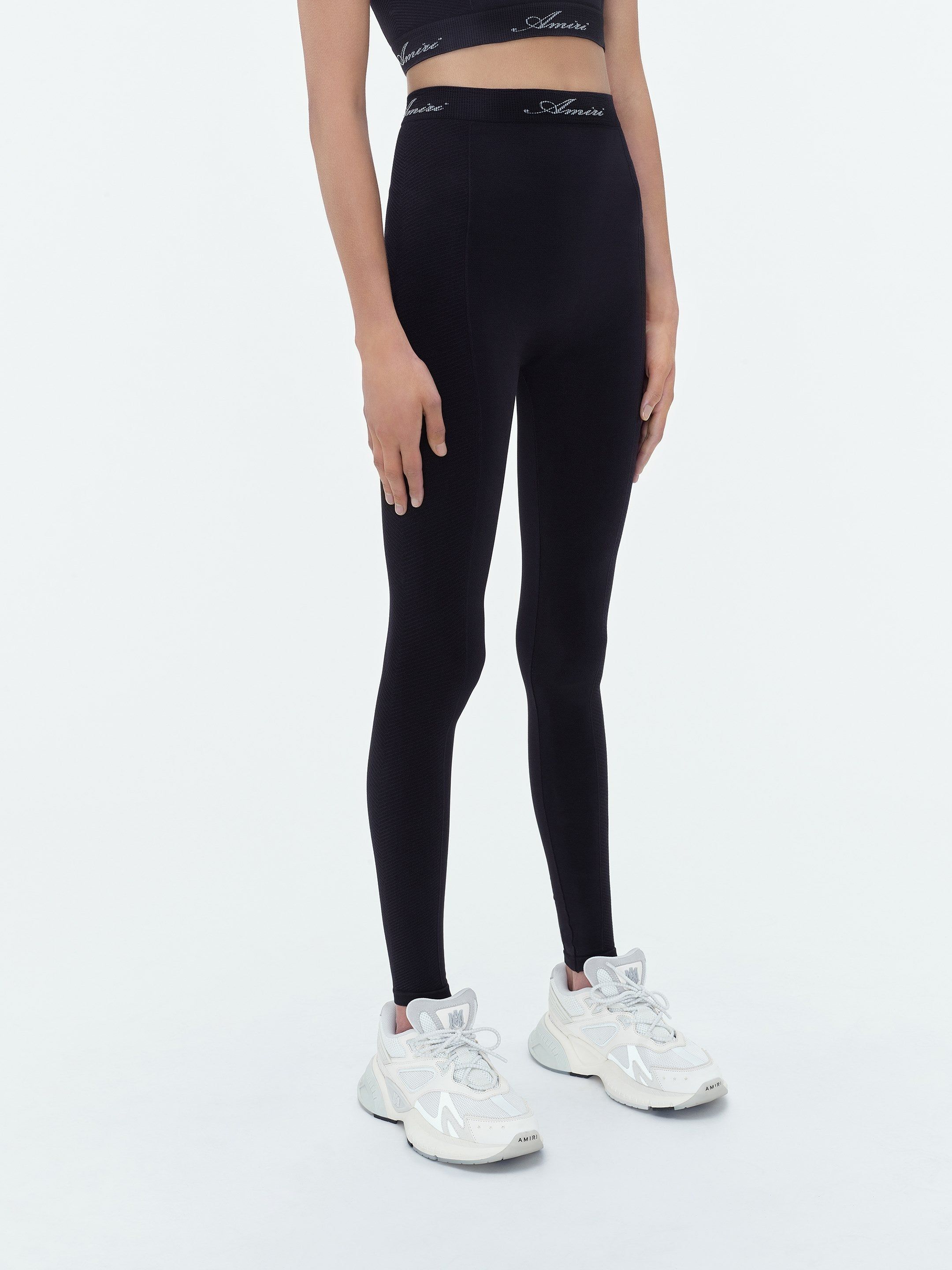 Amiri Seamless Leggings Spor Giyim Kadın Siyah | RWA849021