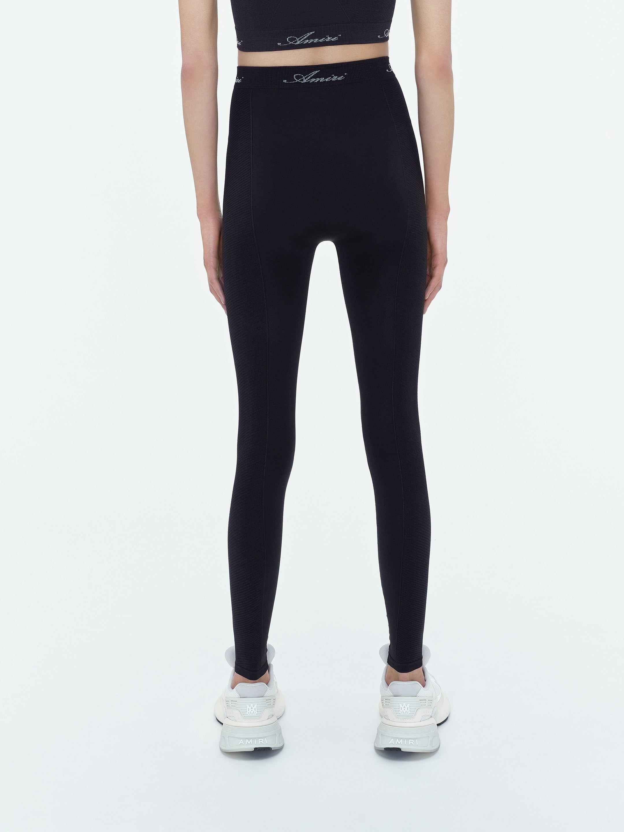 Amiri Seamless Leggings Spor Giyim Kadın Siyah | RWA849021