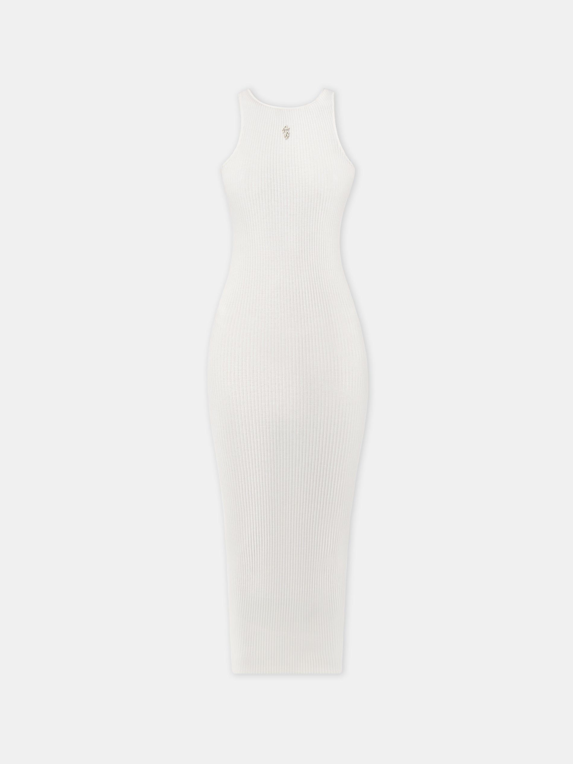 Amiri Stacked Maxi Dress Triko Kadın Alabaster | KHS961087