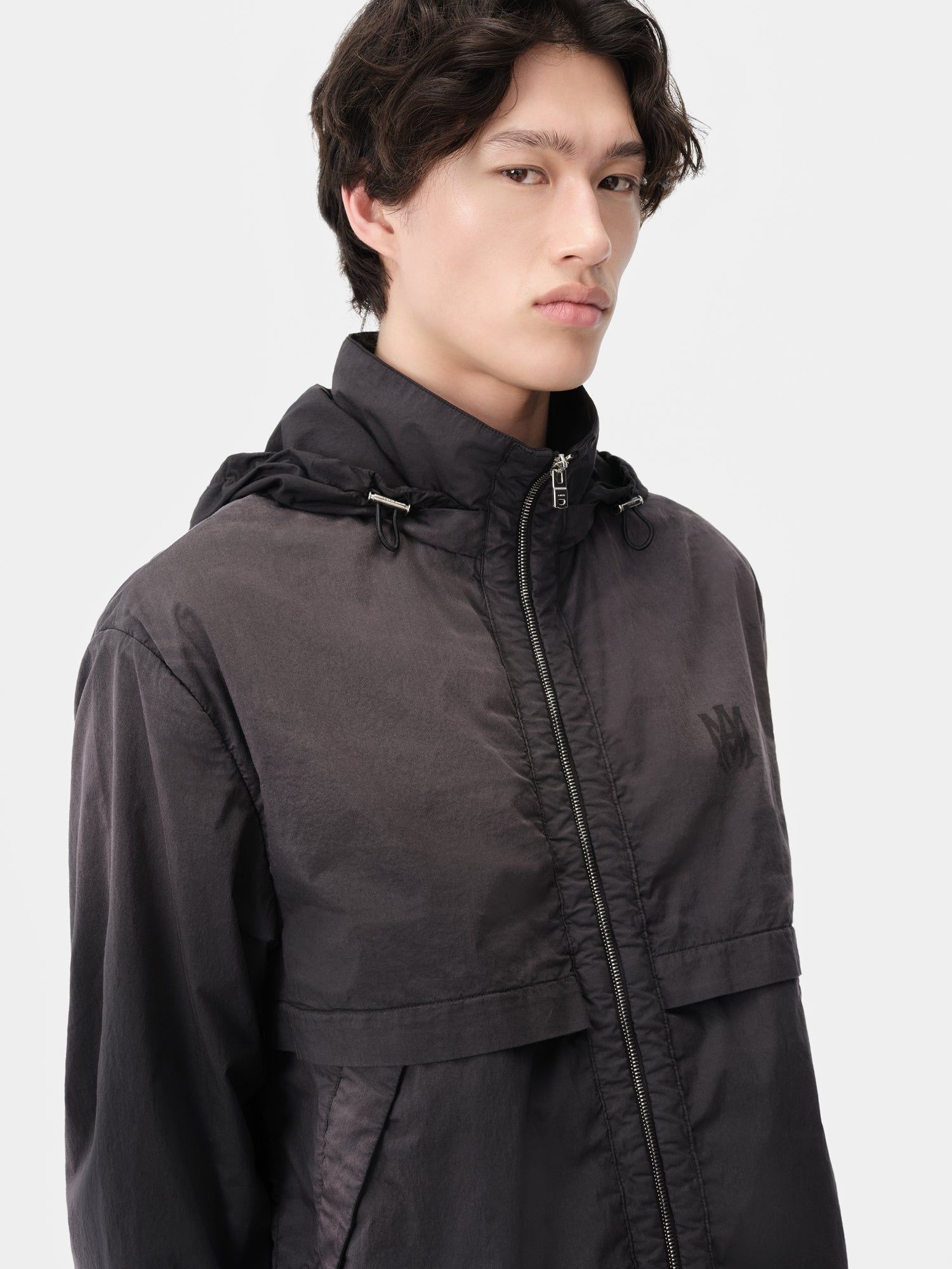 Amiri Sunfaded Ma Windbreaker Dış Giyim Erkek Siyah | OKQ342978