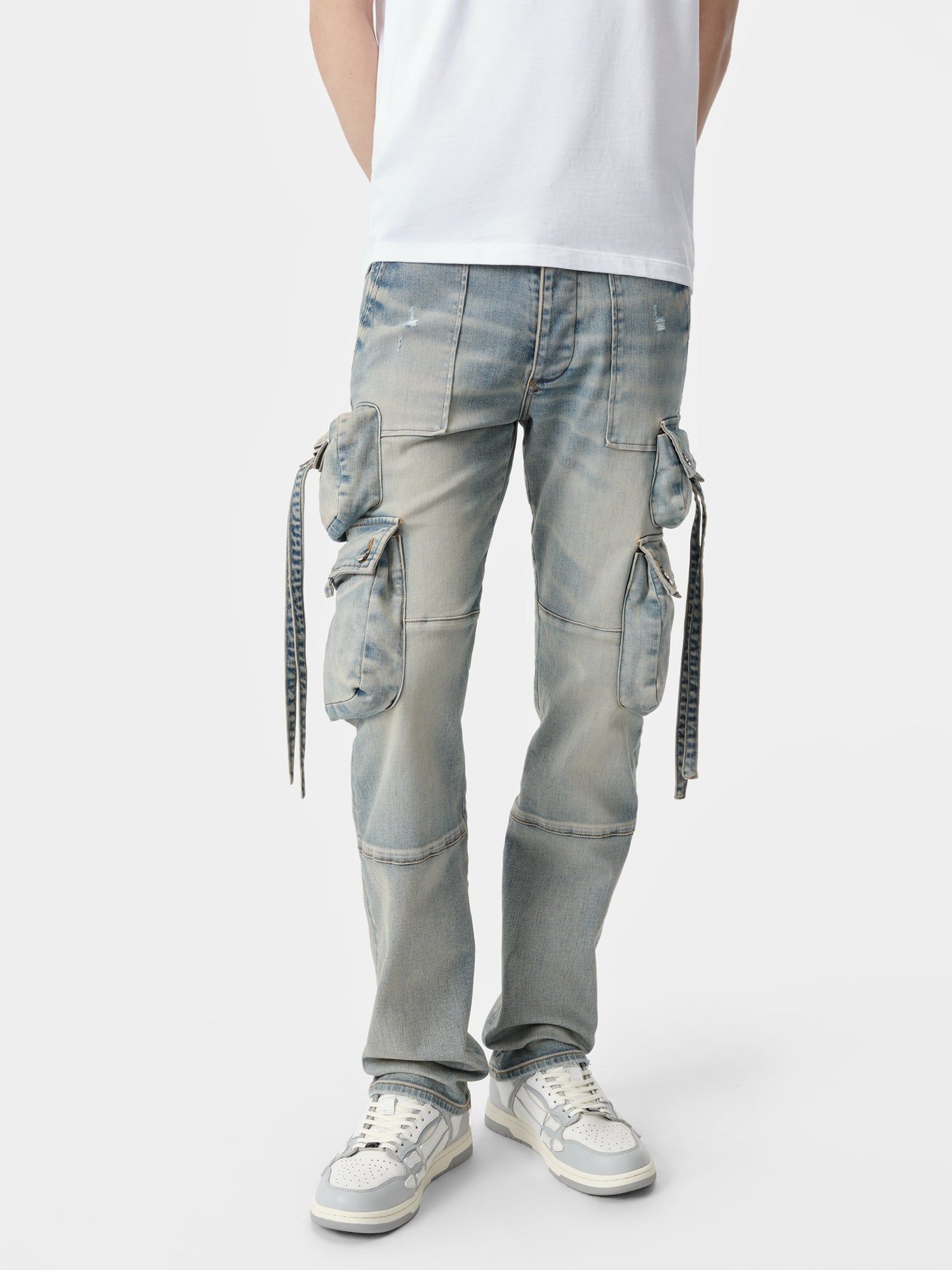 Amiri Tactical Cargo Denim Erkek Indigo | CUW056927