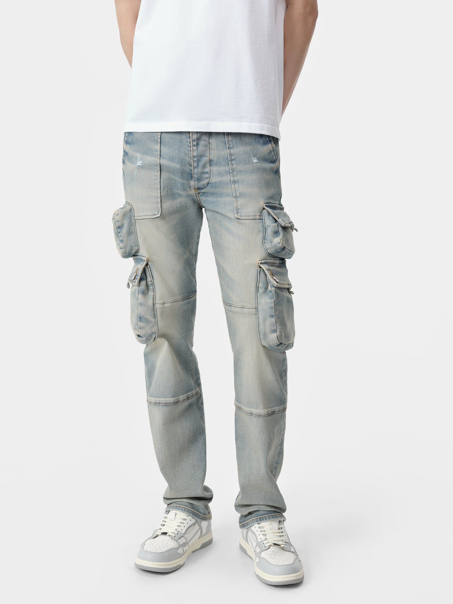 Amiri Tactical Cargo Denim Erkek Indigo | CUW056927